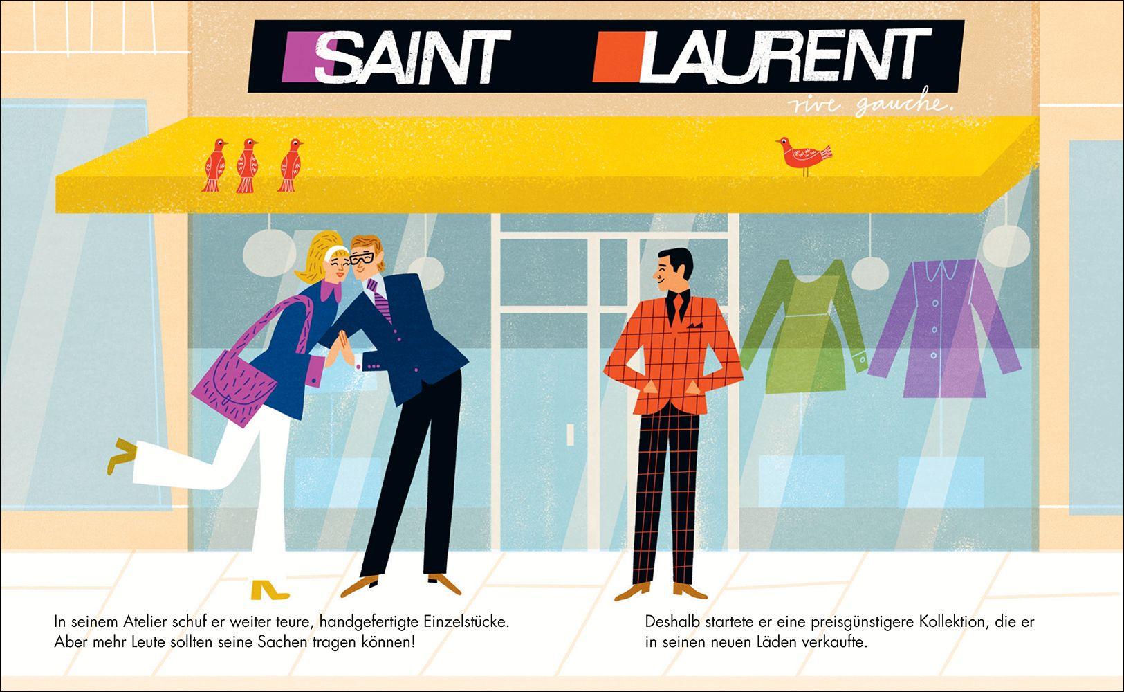 Beispielinhalt (Bild) Little People, Big Dreams - Yves Saint Laurent