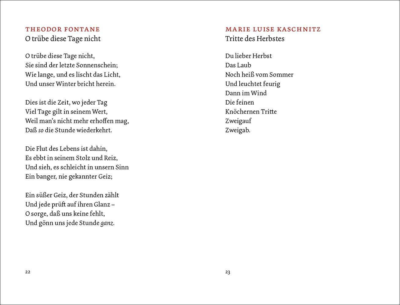 Beispielinhalt (Bild) Die schönsten Herbstgedichte