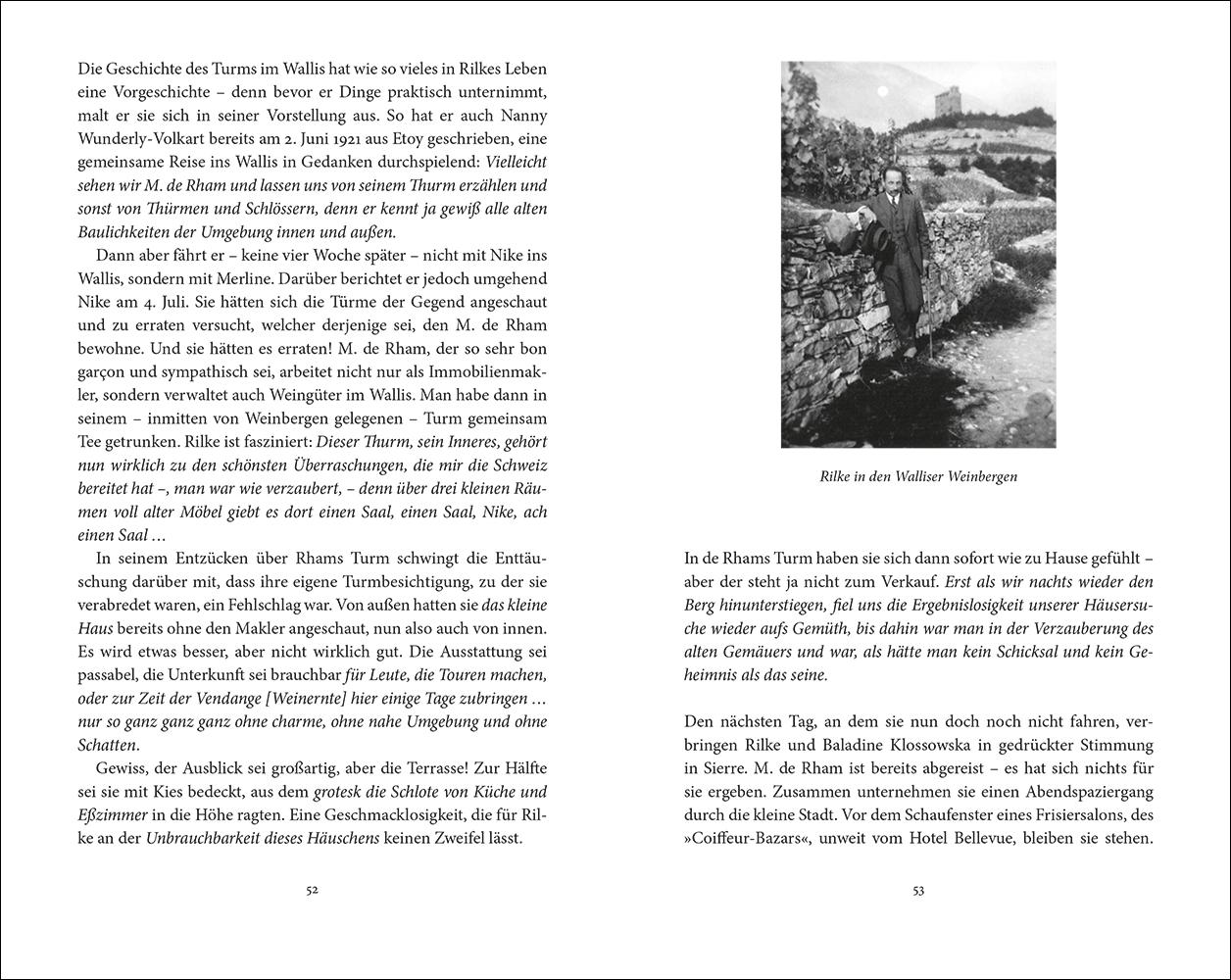Beispielinhalt (Bild) Rilke in der Schweiz