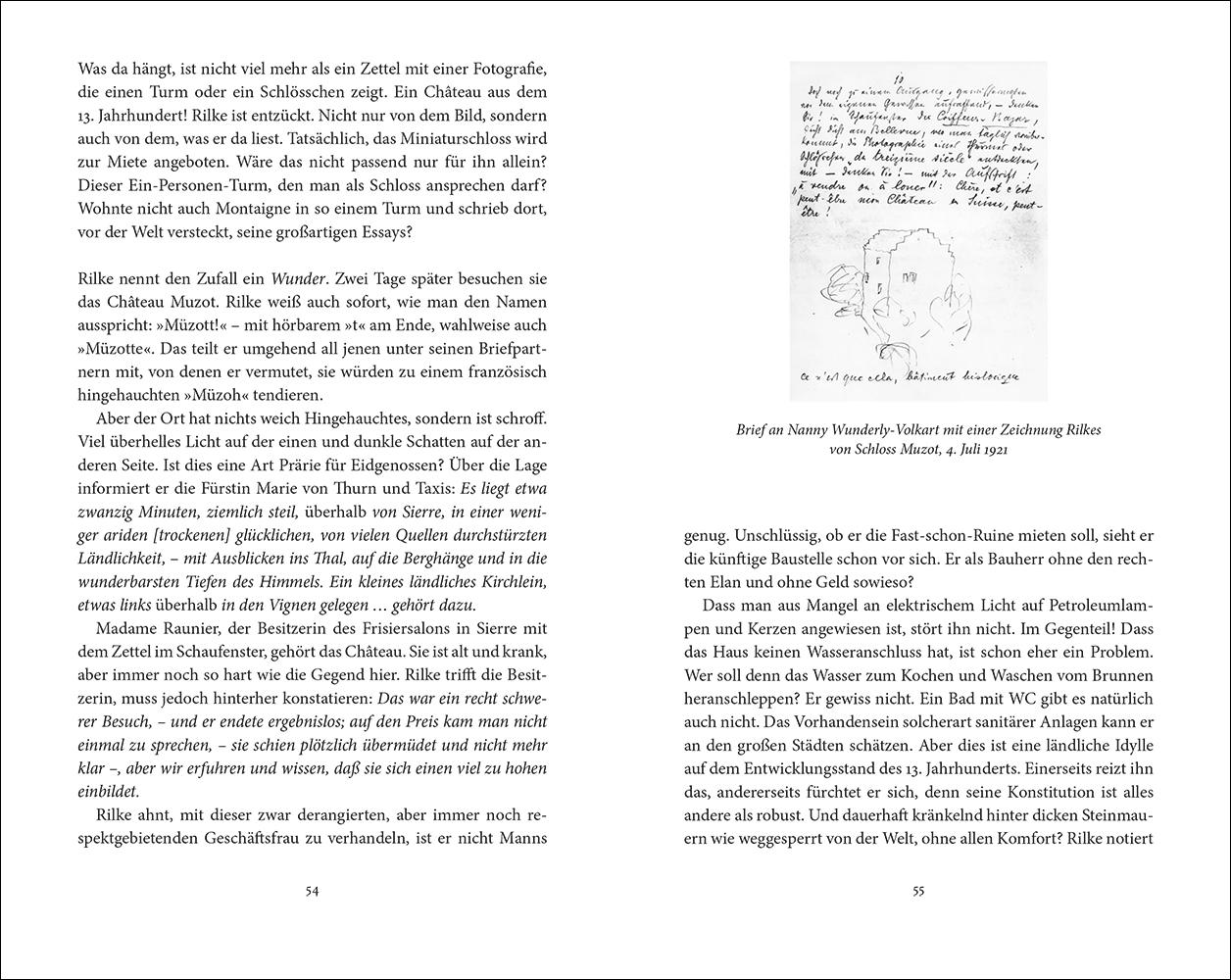 Beispielinhalt (Bild) Rilke in der Schweiz