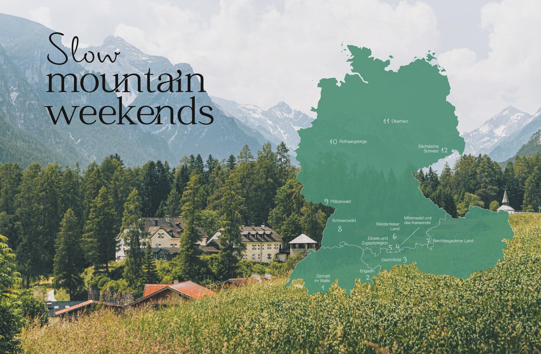 Beispielinhalt (Bild) Slow Weekends - die schönsten Slow Travel Erlebnisse in und um Deutschland
