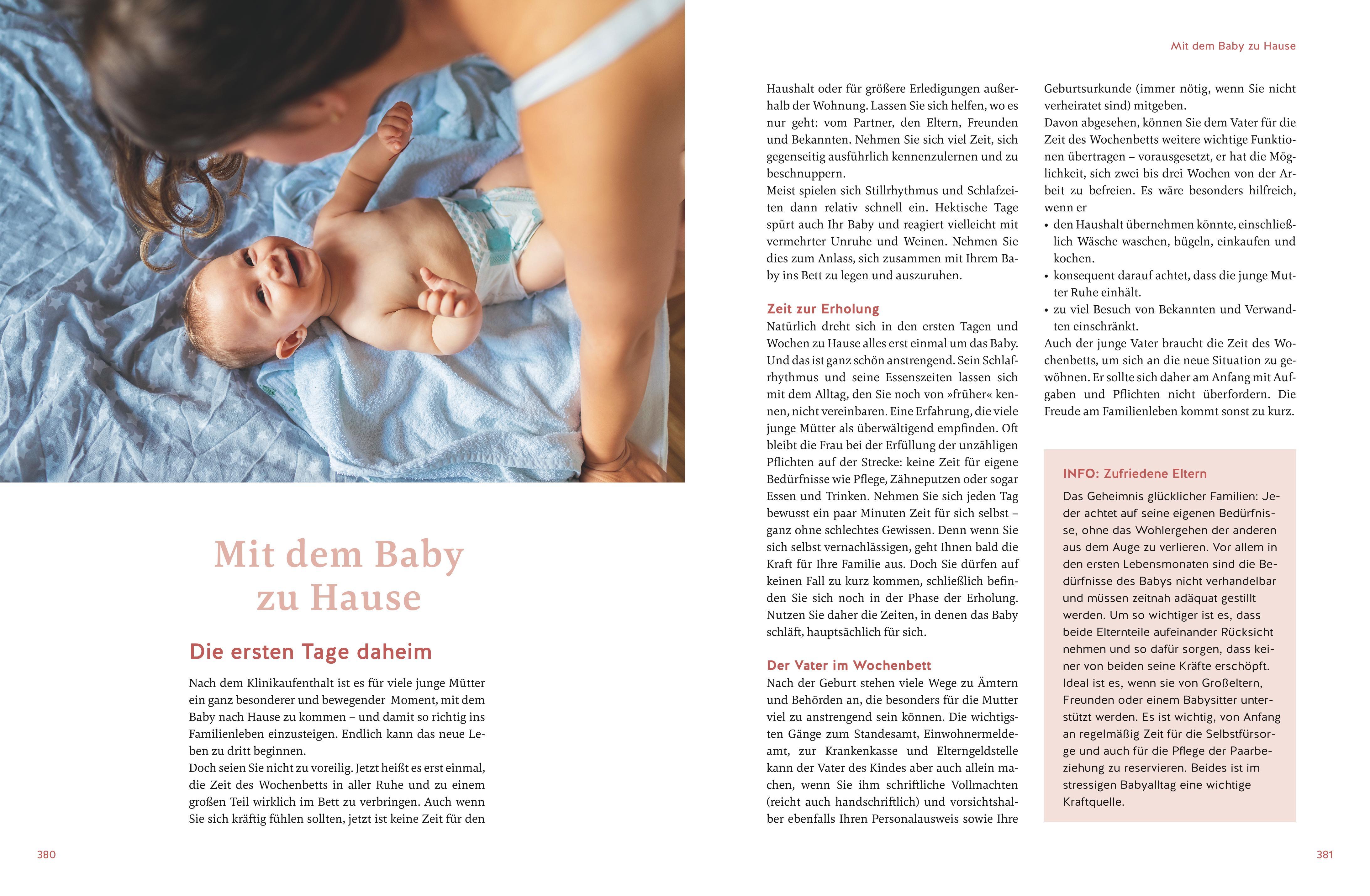 Beispielinhalt (Bild) Das große Buch zur Schwangerschaft