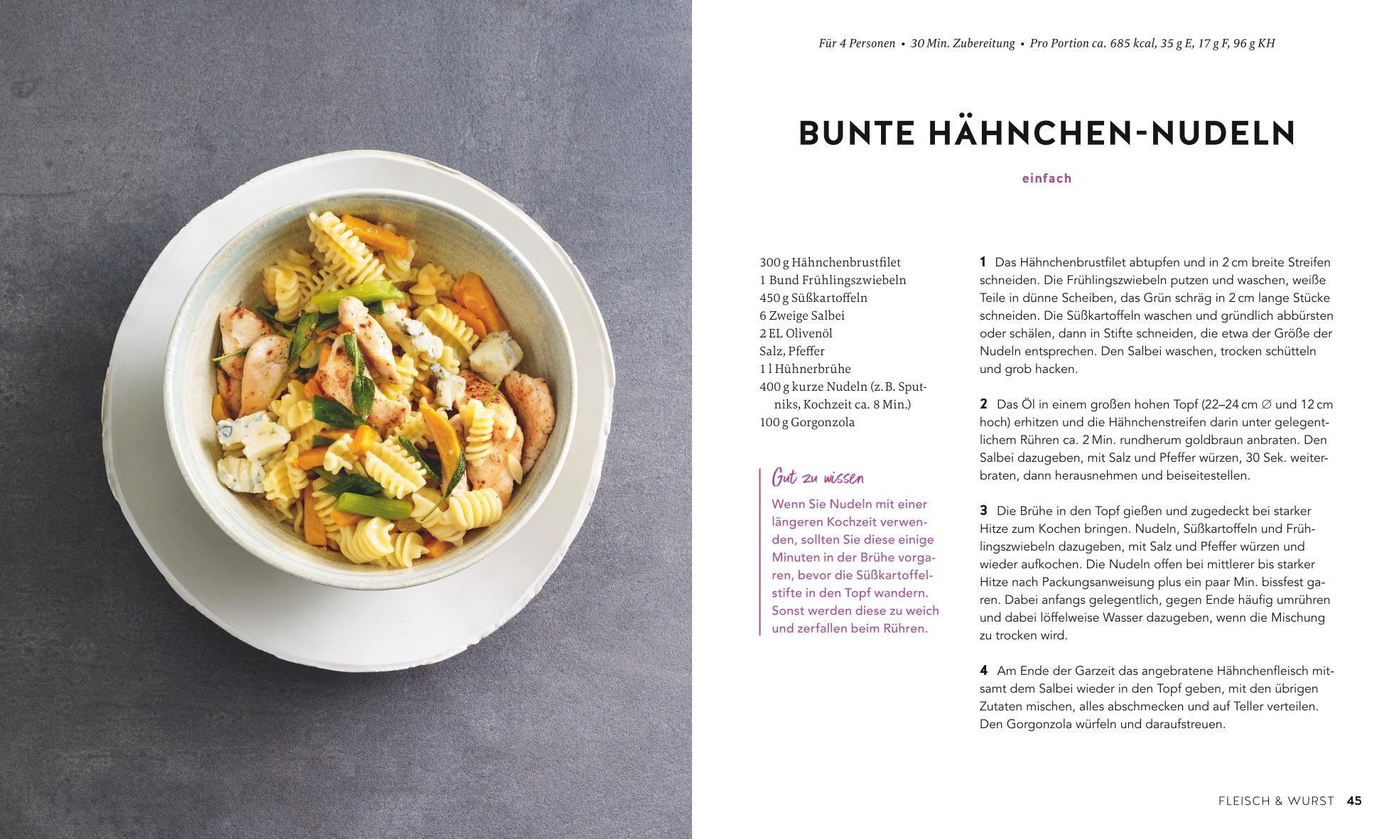 Beispielinhalt (Bild) One Pot Pasta