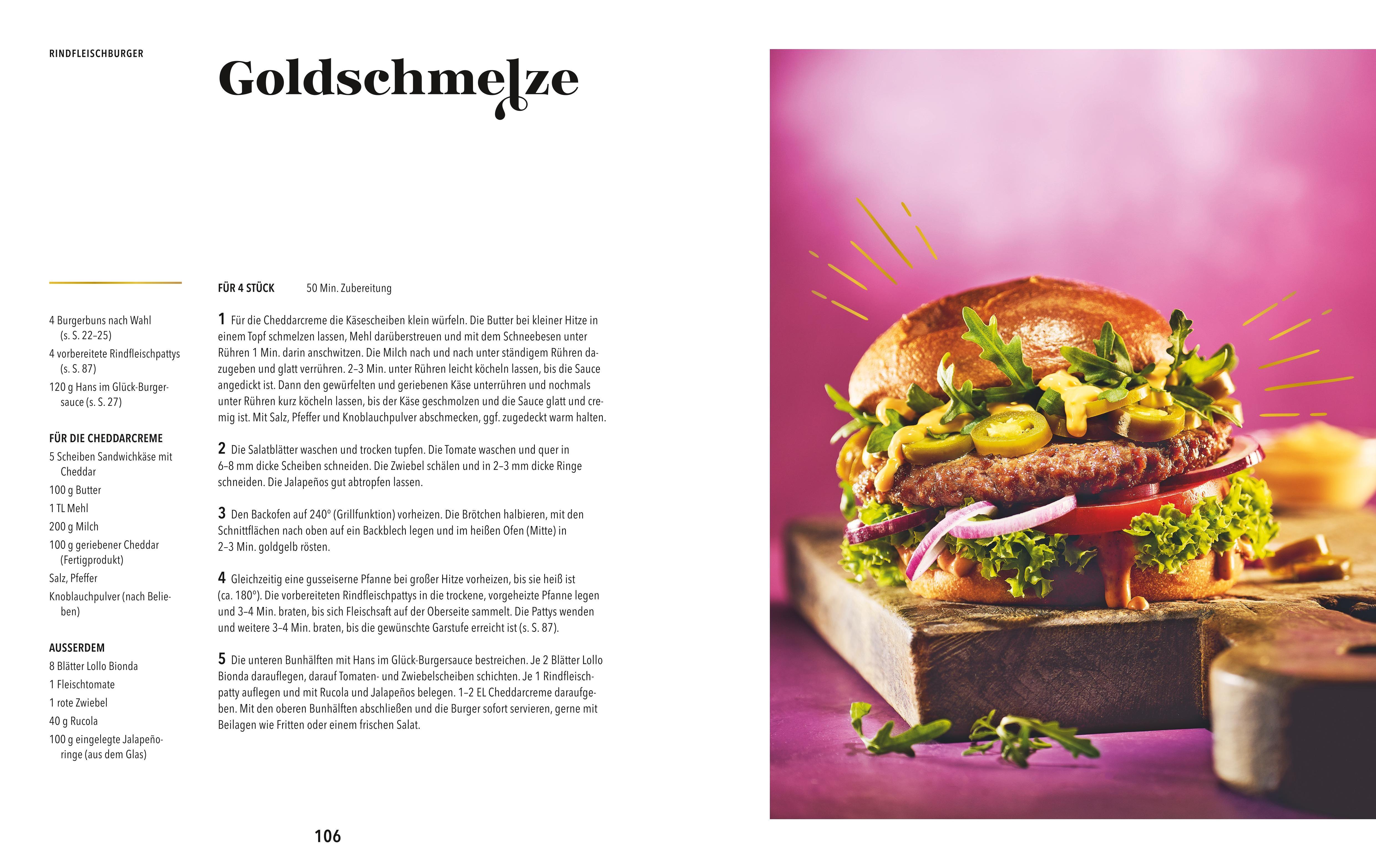 Beispielinhalt (Bild) Goldstücke - Die Hans im Glück Burger, Bowls und Drinks