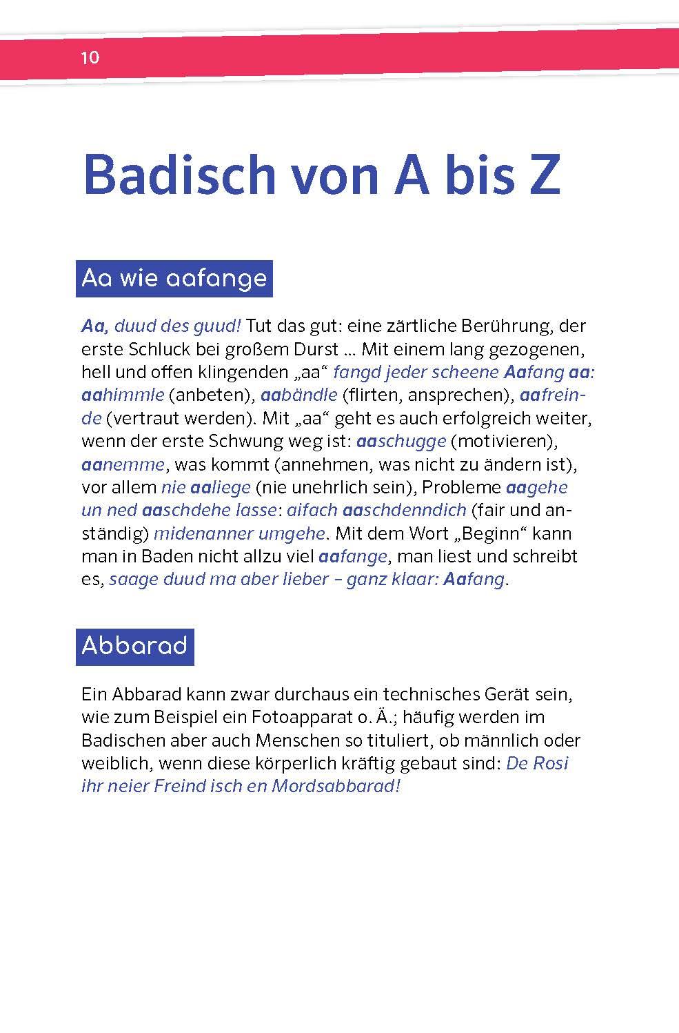 Beispielinhalt (Bild) Langenscheidt So geht Mundart Badisch