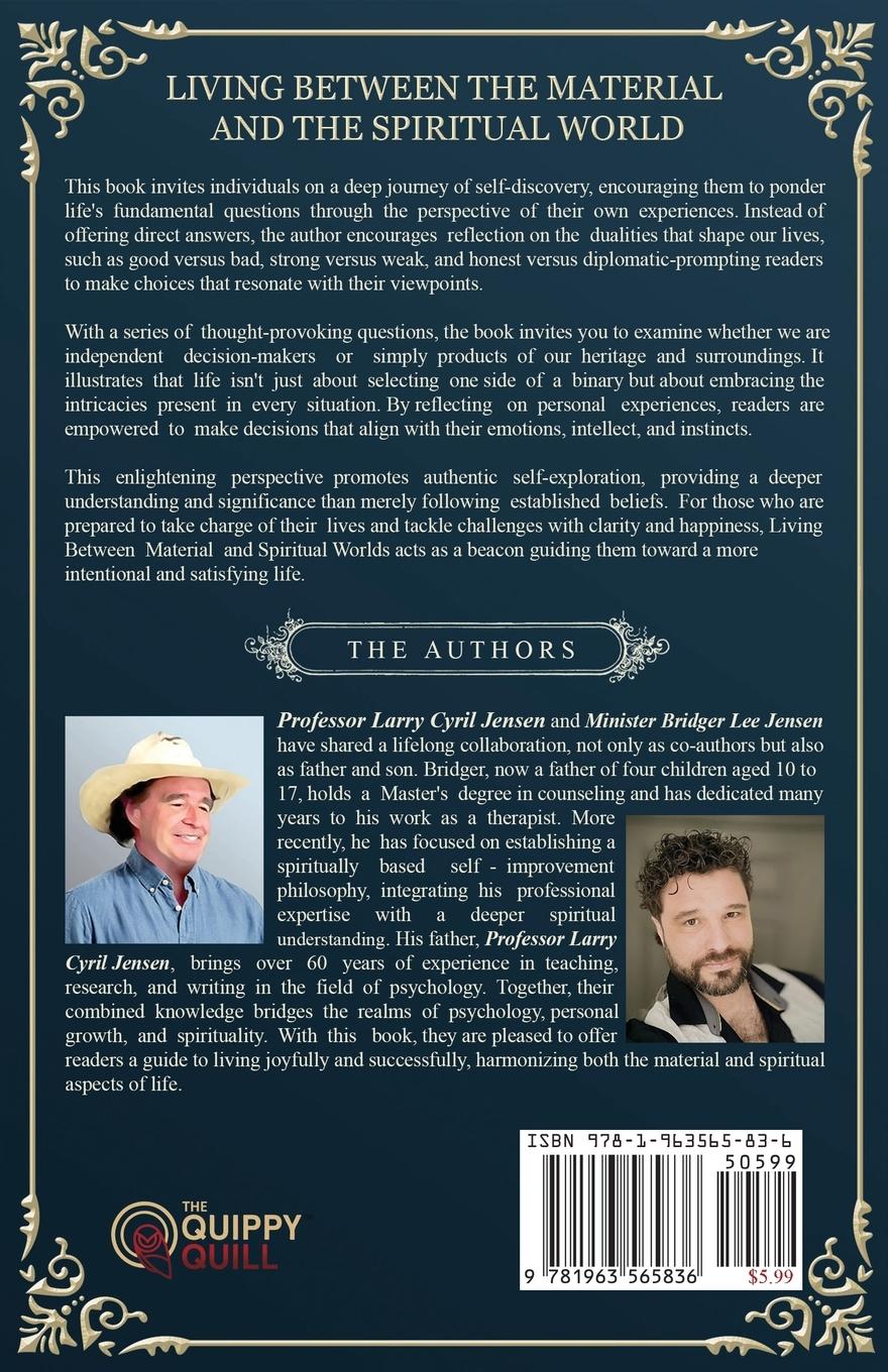 Rückseitencover Living Between Material and Spiritual Worlds