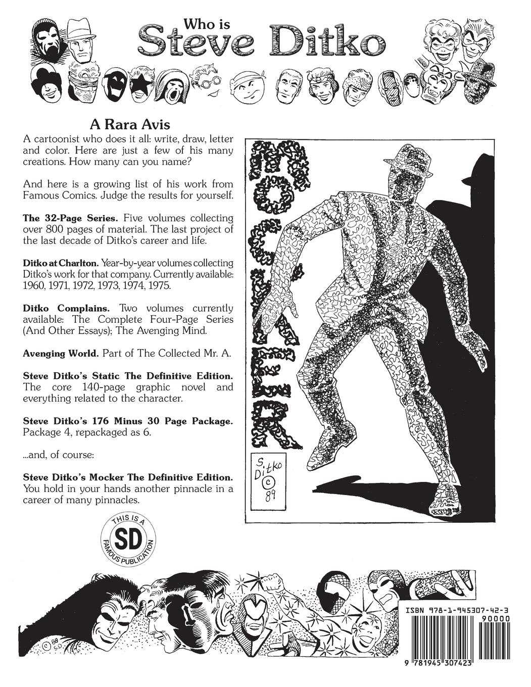 Rückseitencover Steve Ditko's The Mocker The Definitive Edition