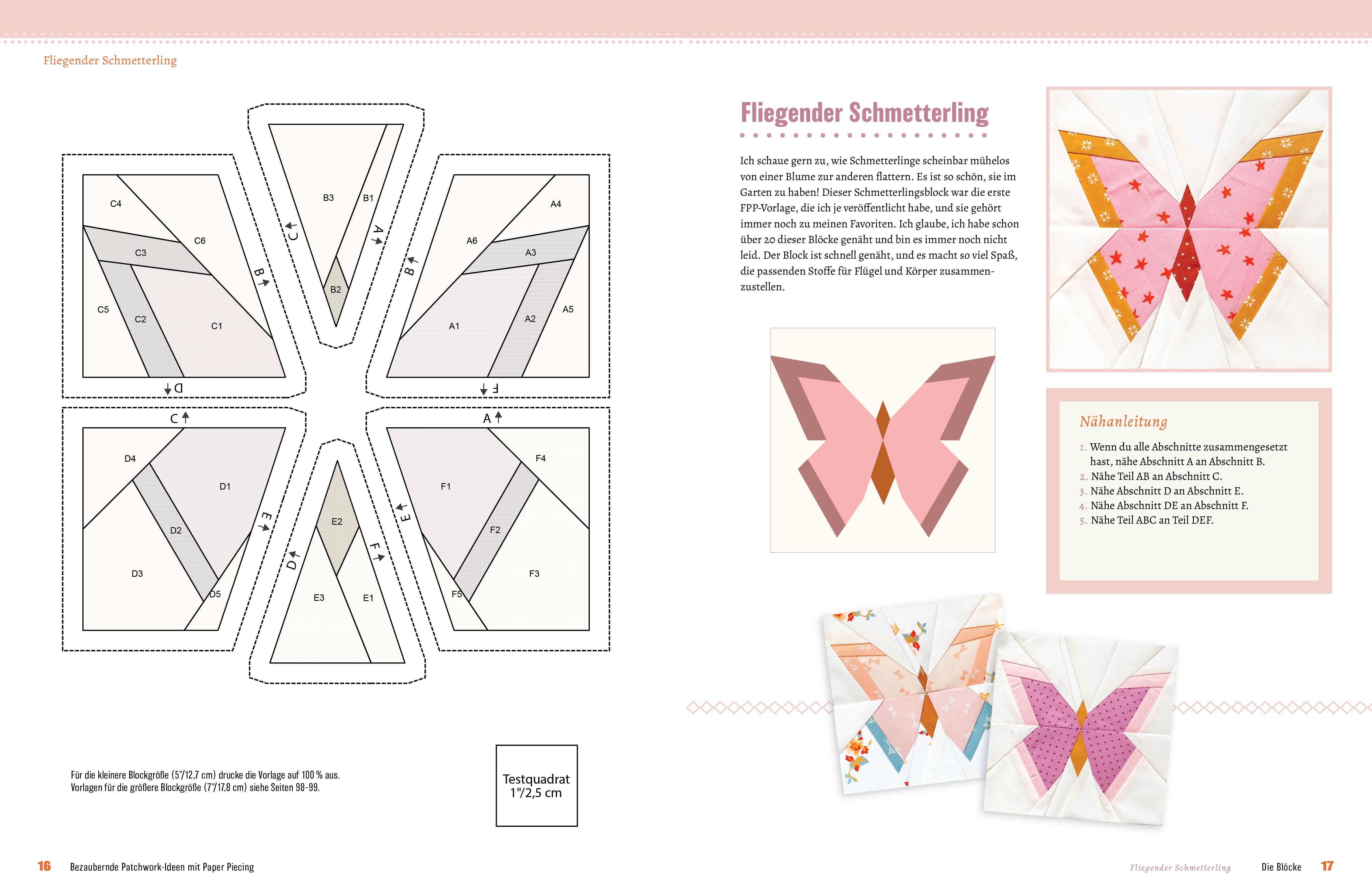 Beispielinhalt (Bild) Bezaubernde Patchwork-Ideen mit Paper Piecing