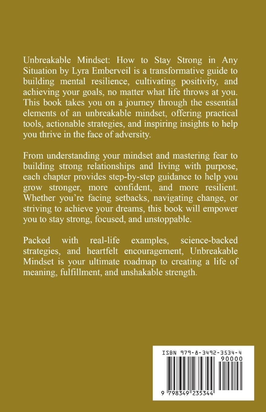 Rückseitencover Unbreakable Mindset