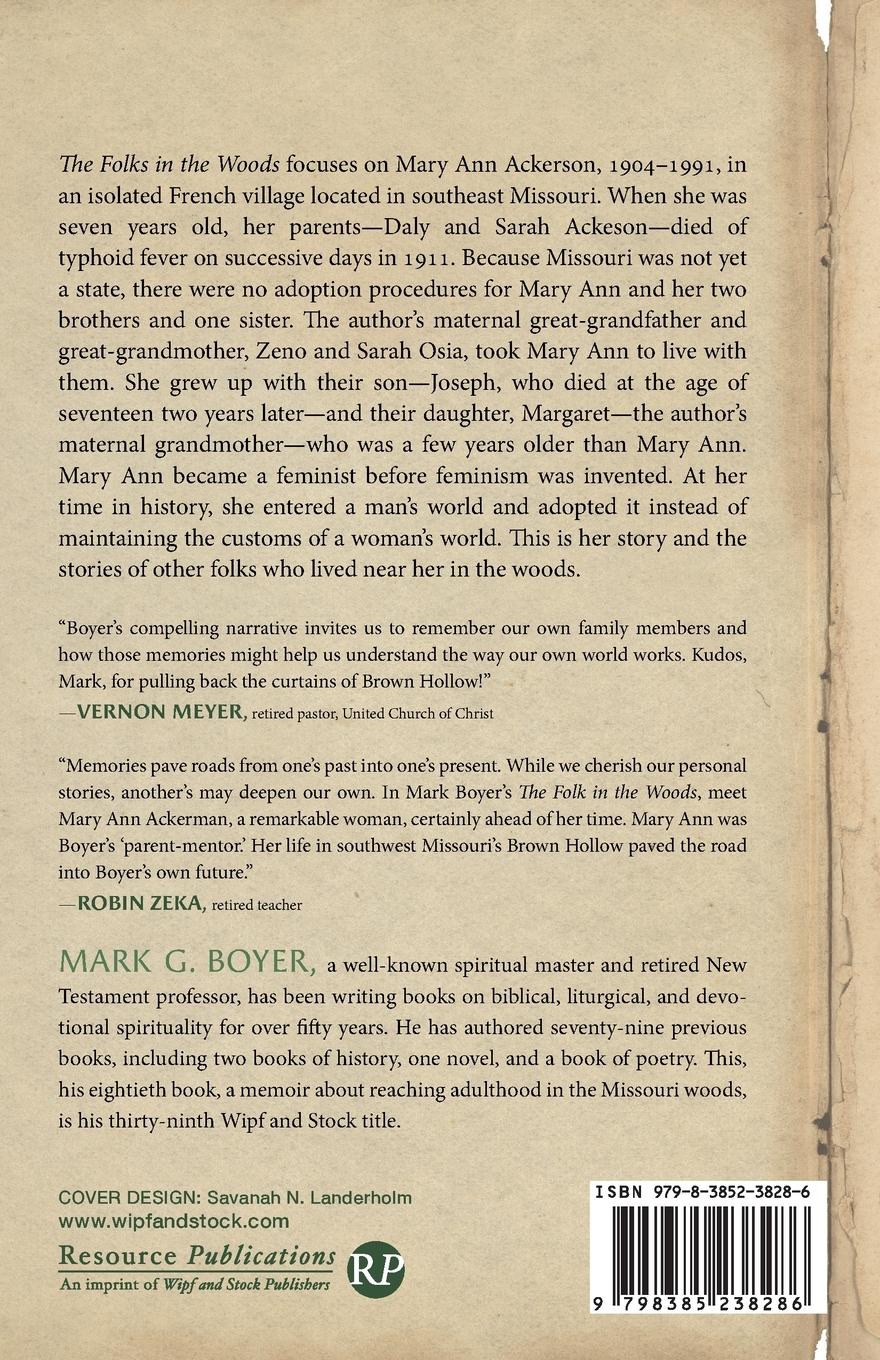 Rückseitencover The Folks in the Woods