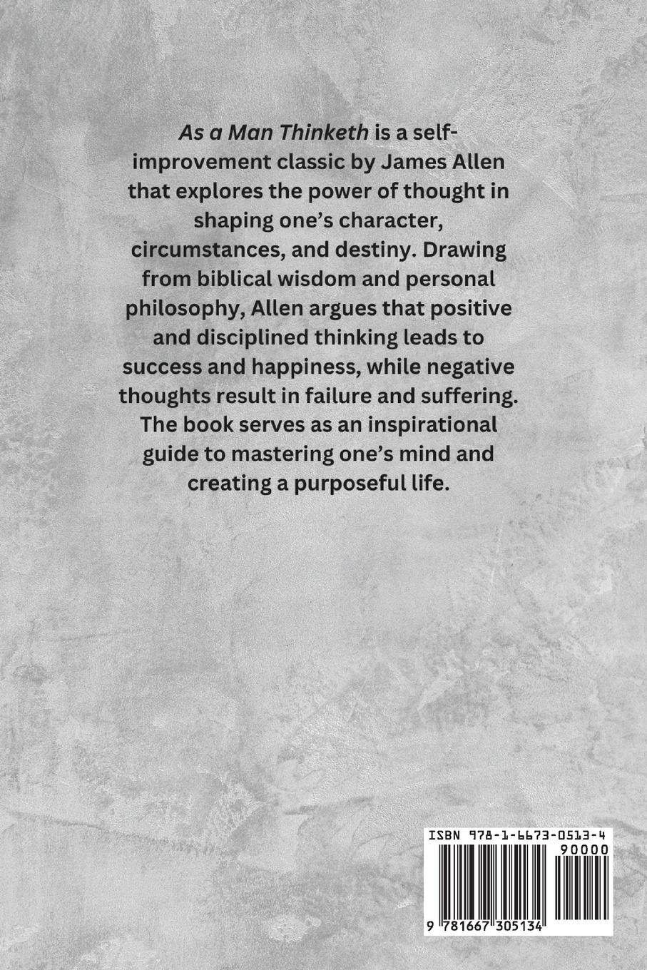 Rückseitencover As a Man Thinketh