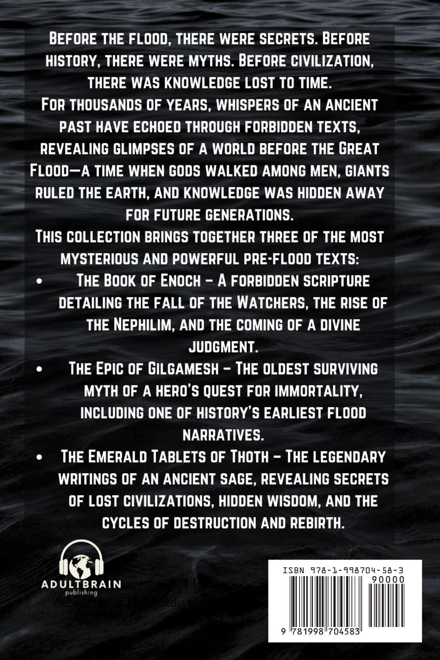 Rückseitencover Before the Flood