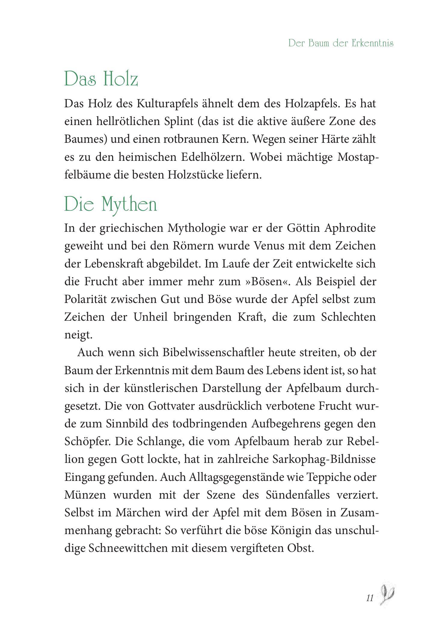 Beispielinhalt (Bild) Baumhoroskop der Kelten
