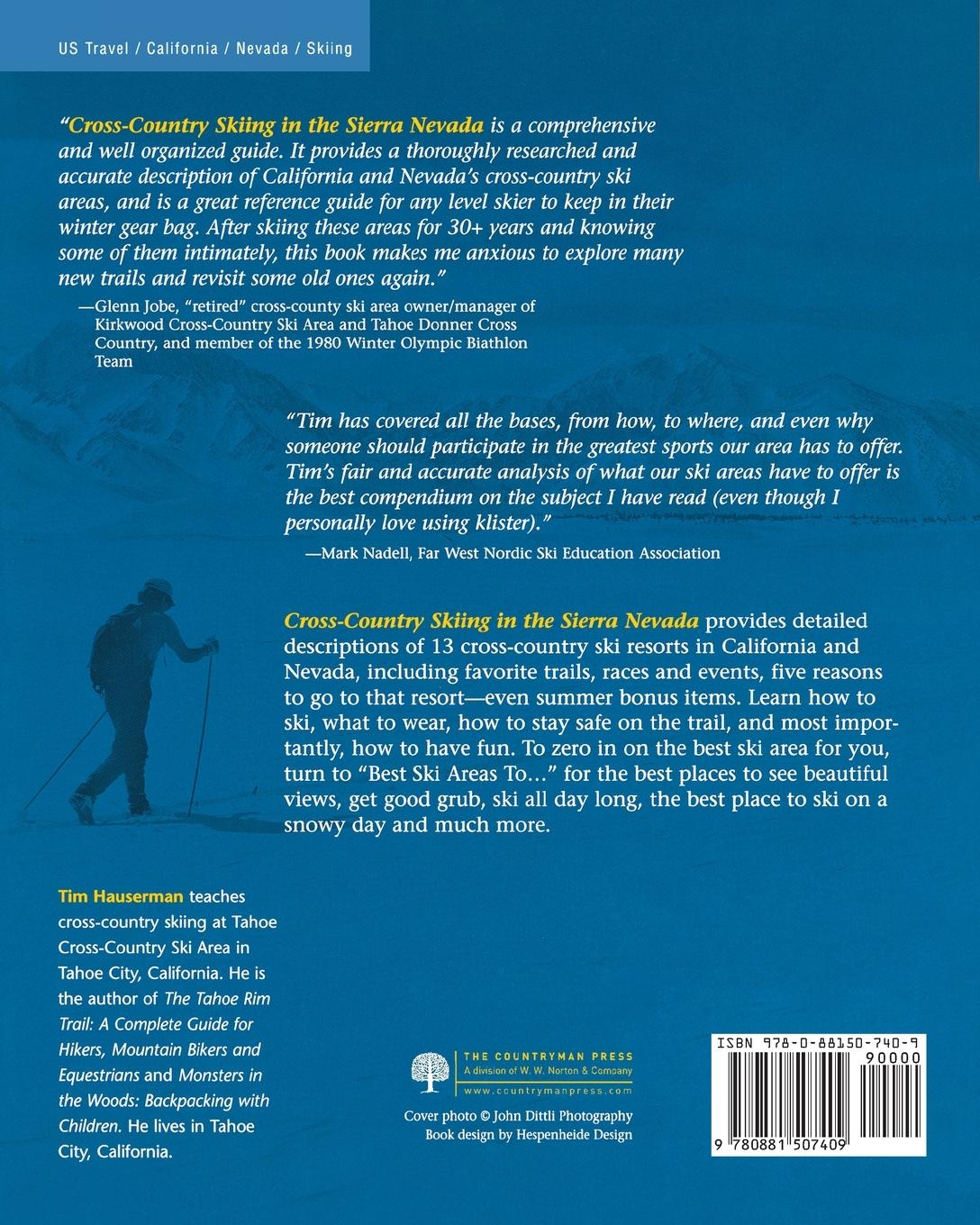 Rückseitencover Cross-Country Skiing in the Sierra Nevada