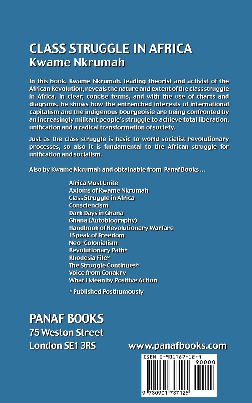 Rückseitencover The Class Struggle in Africa