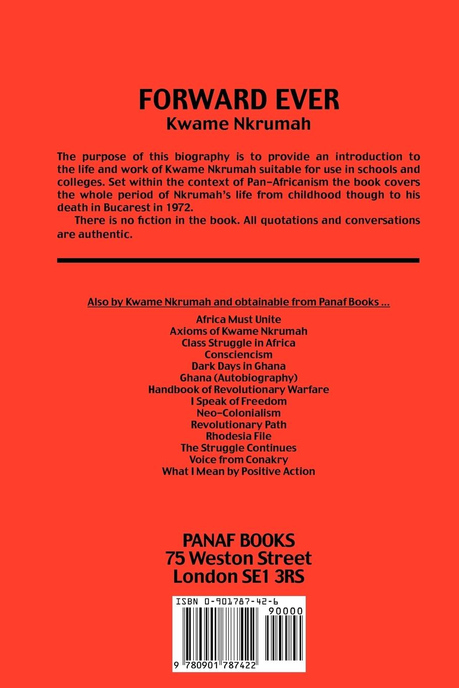 Rückseitencover Forward Ever. Kwame Nkrumah