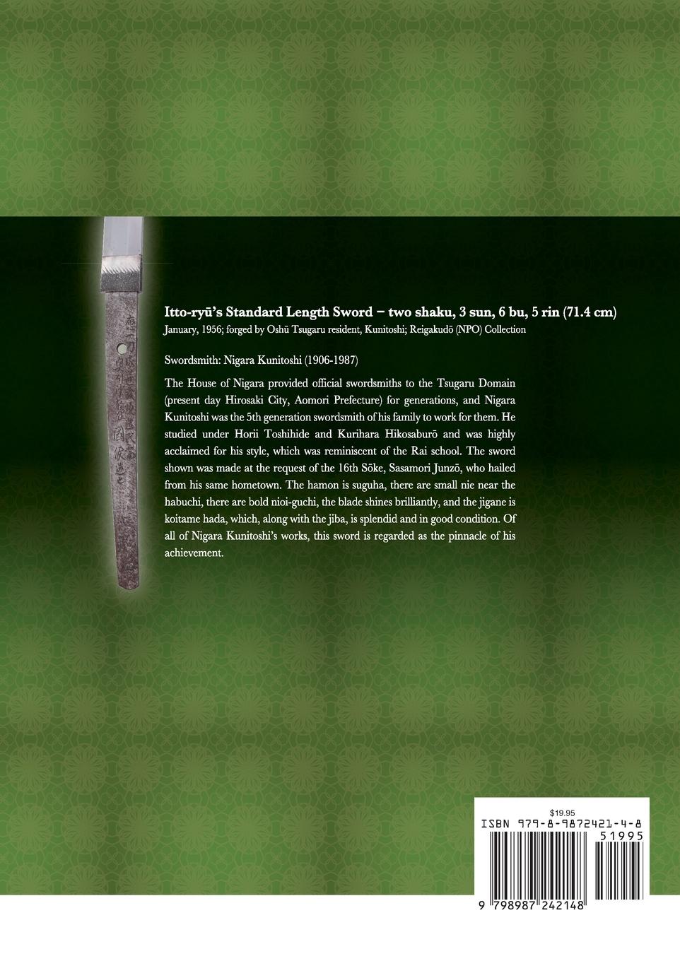 Rückseitencover Ono-ha Itto-ryu Patriarch's Repository