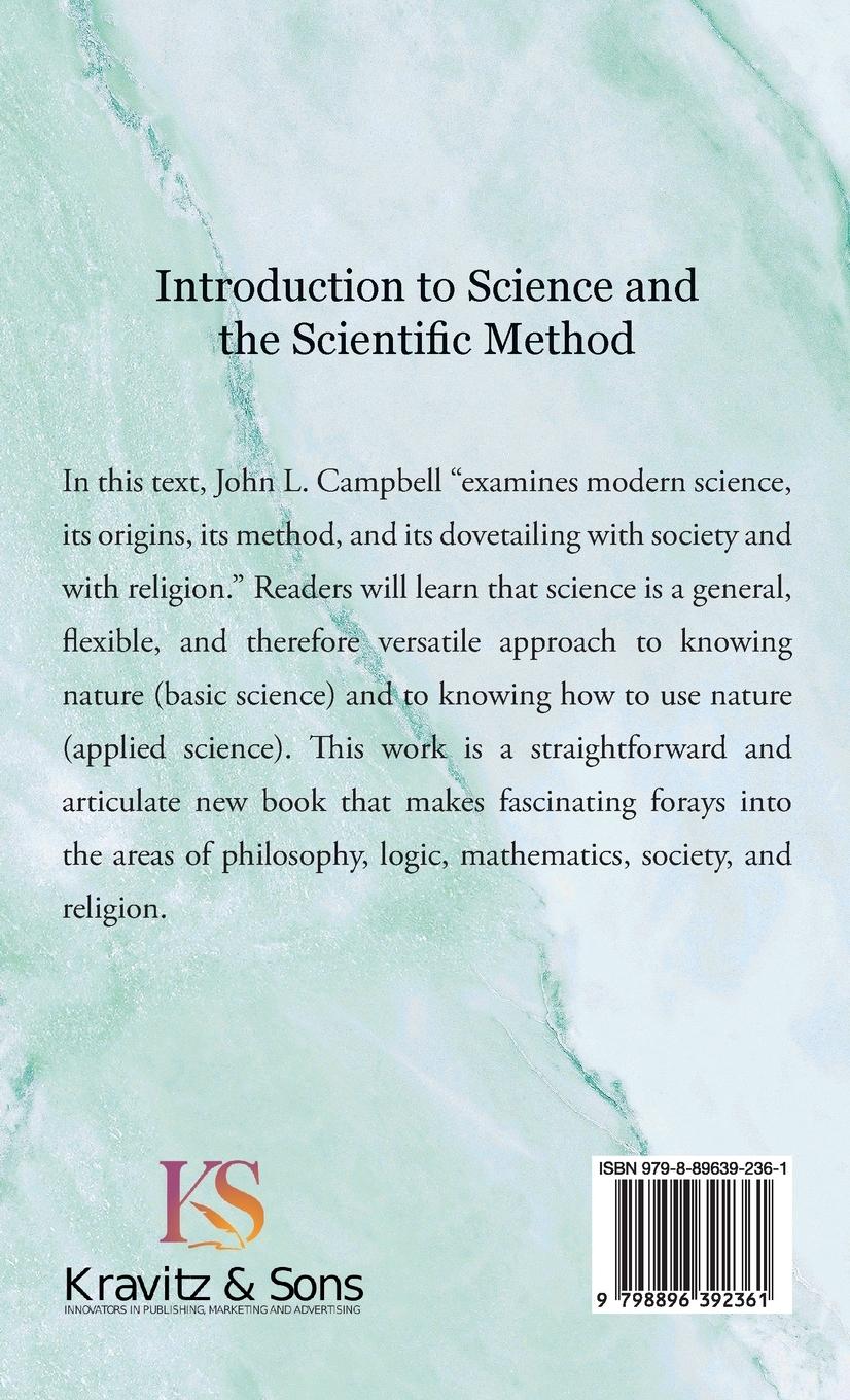 Rückseitencover Introduction to Science and the Scientific Method