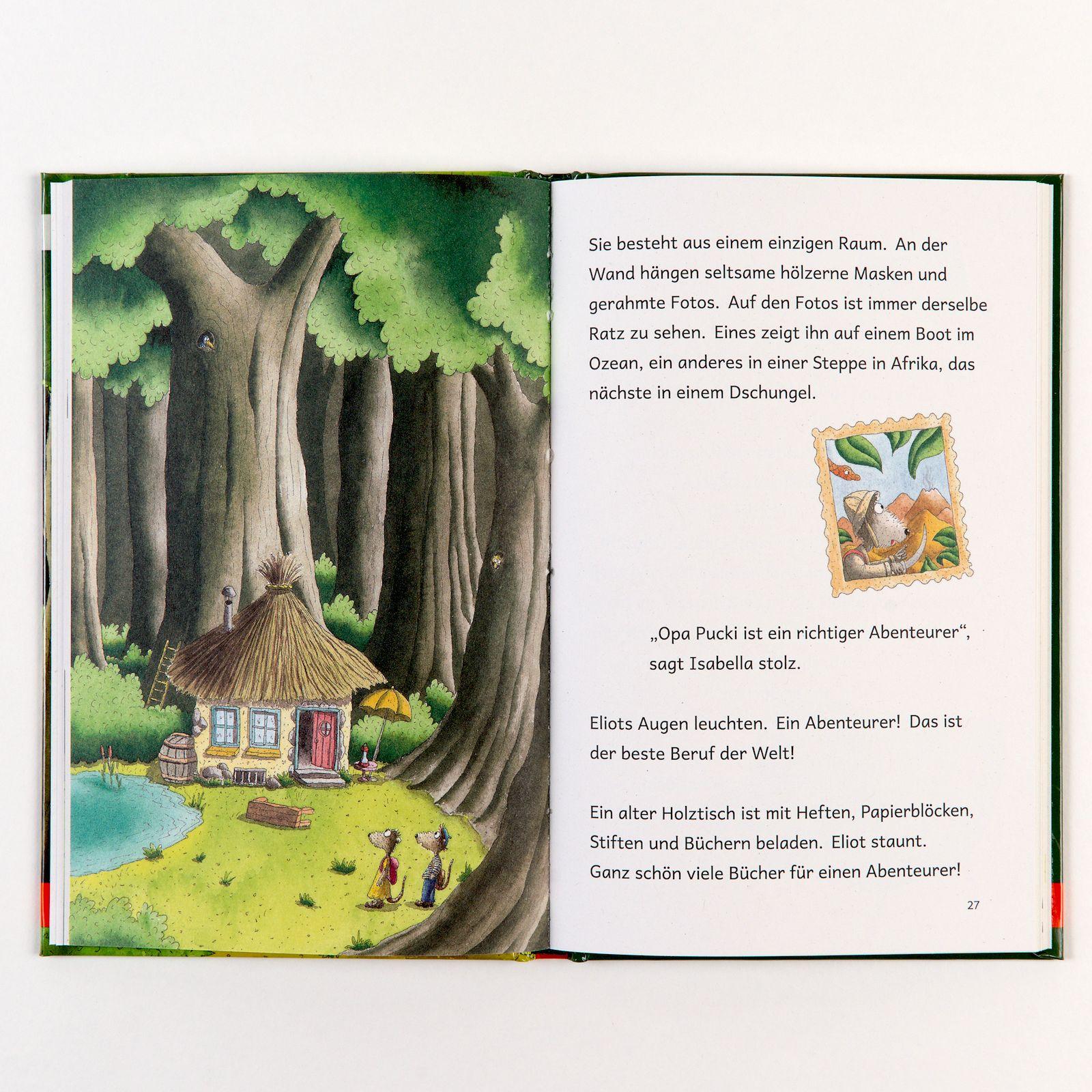Beispielinhalt (Bild) Gemeinsam durch die ersten Lesejahre. Eliot und Isabella im Finsterwald