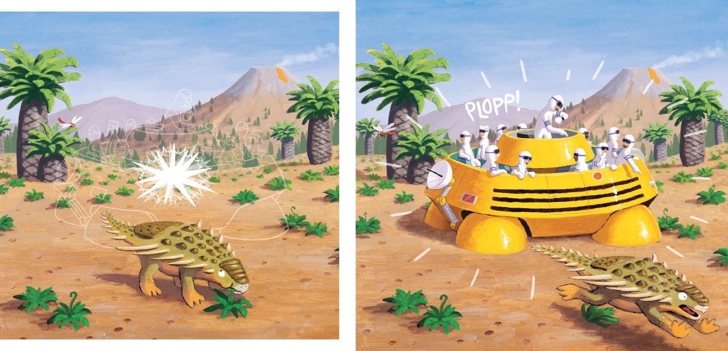 Beispielinhalt (Bild) Auf zu den Dinosauriern!