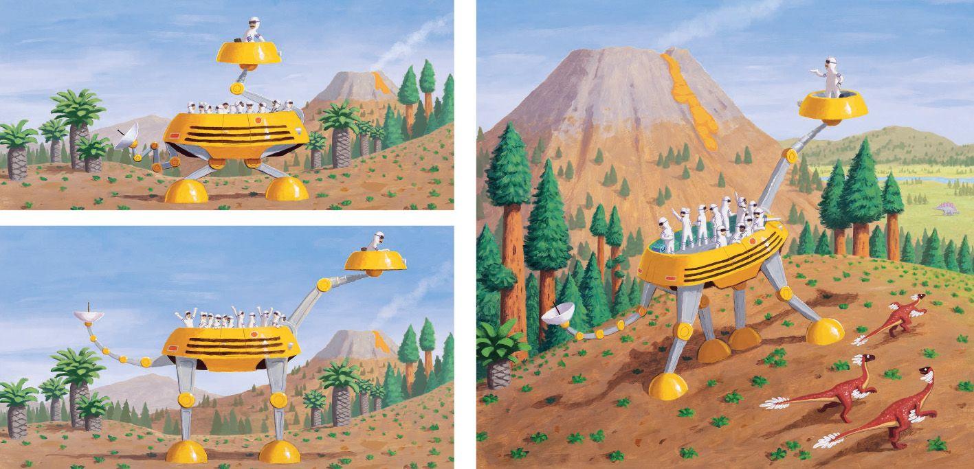 Beispielinhalt (Bild) Auf zu den Dinosauriern!