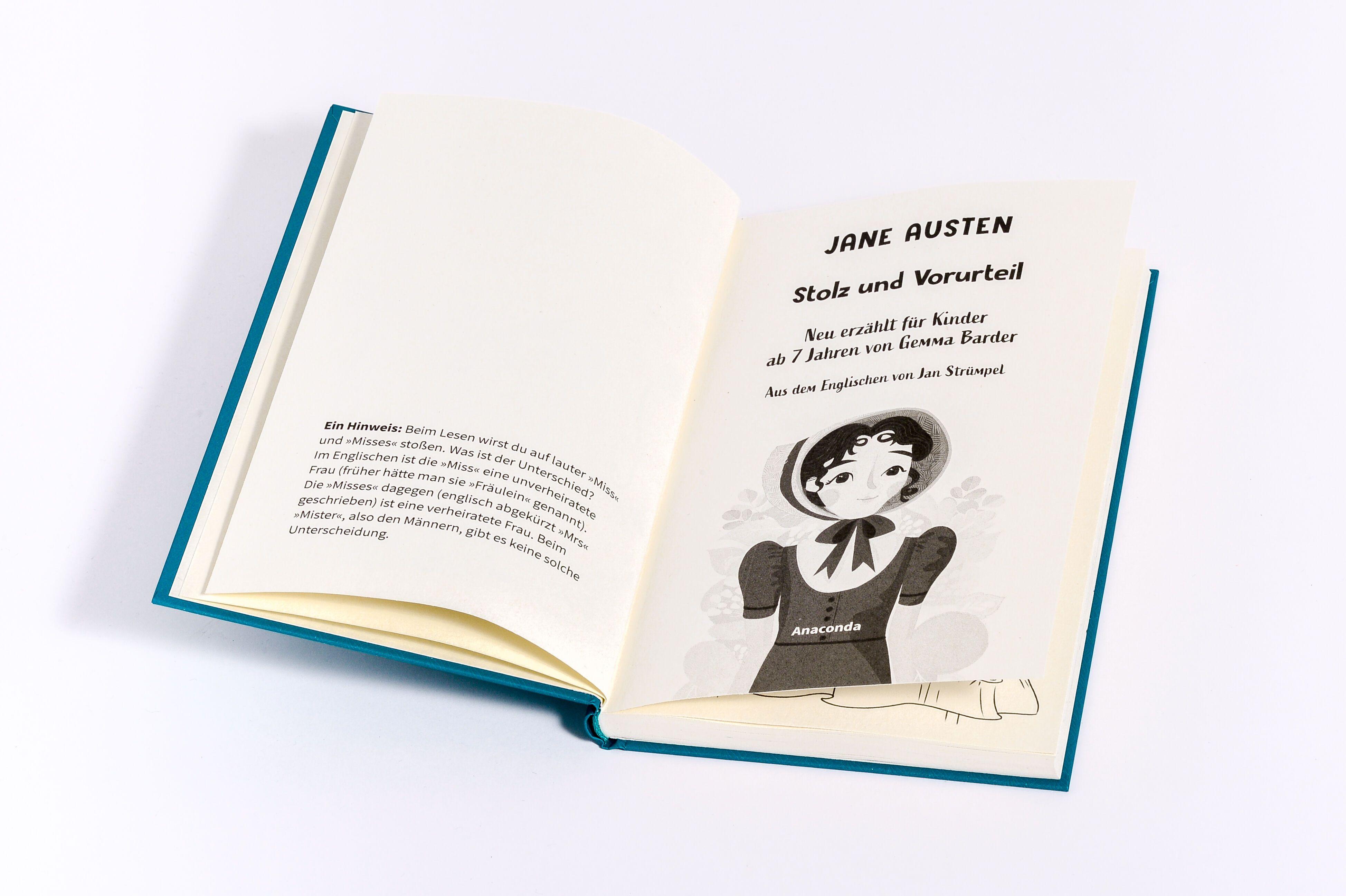 Beispielinhalt (Bild) Stolz und Vorurteil. Neu erzählt für Kinder ab 7 Jahren