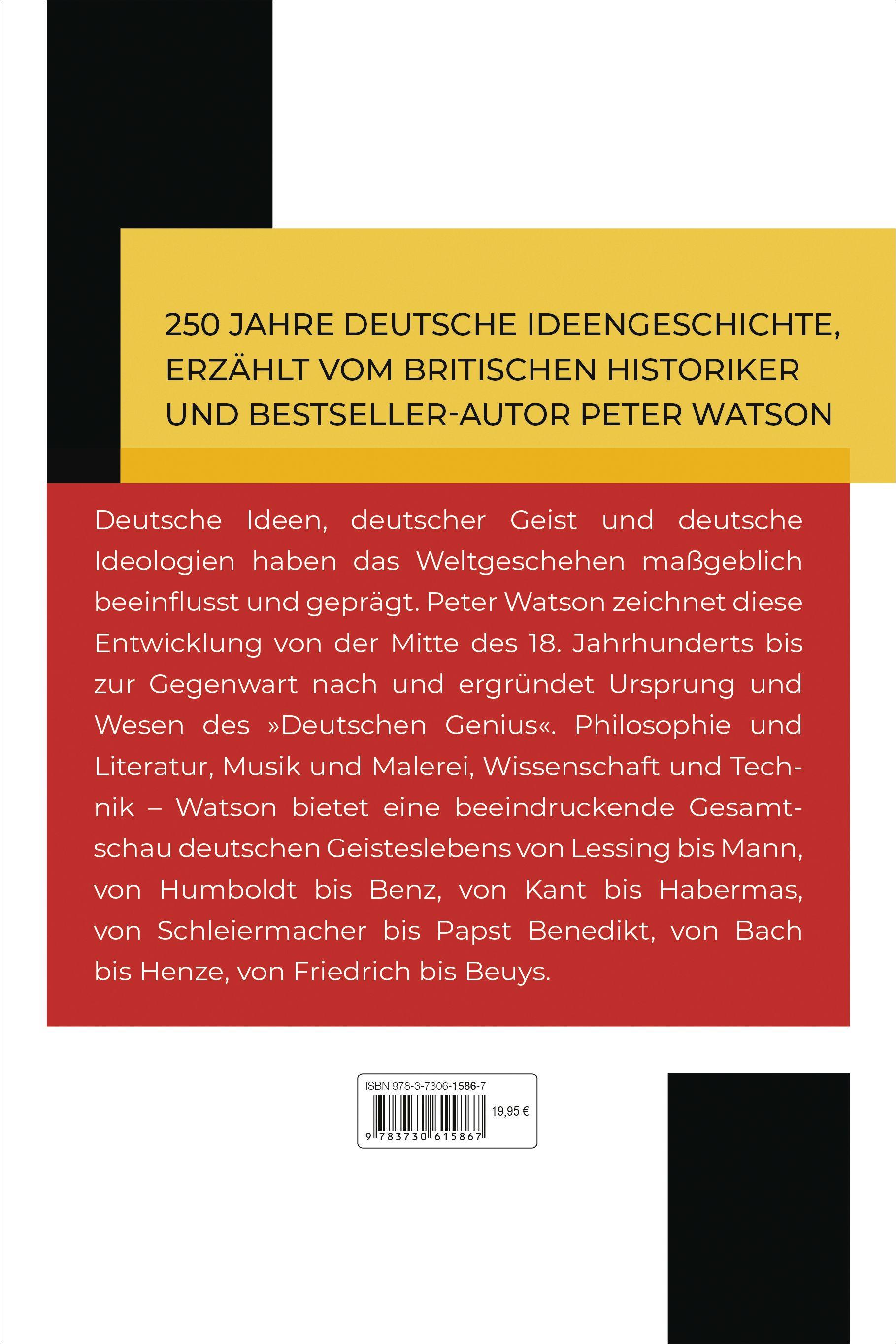 Beispielinhalt (Bild) Der deutsche Genius. Das Standardwerk zur deutschen Geistes- und Kulturgeschichte