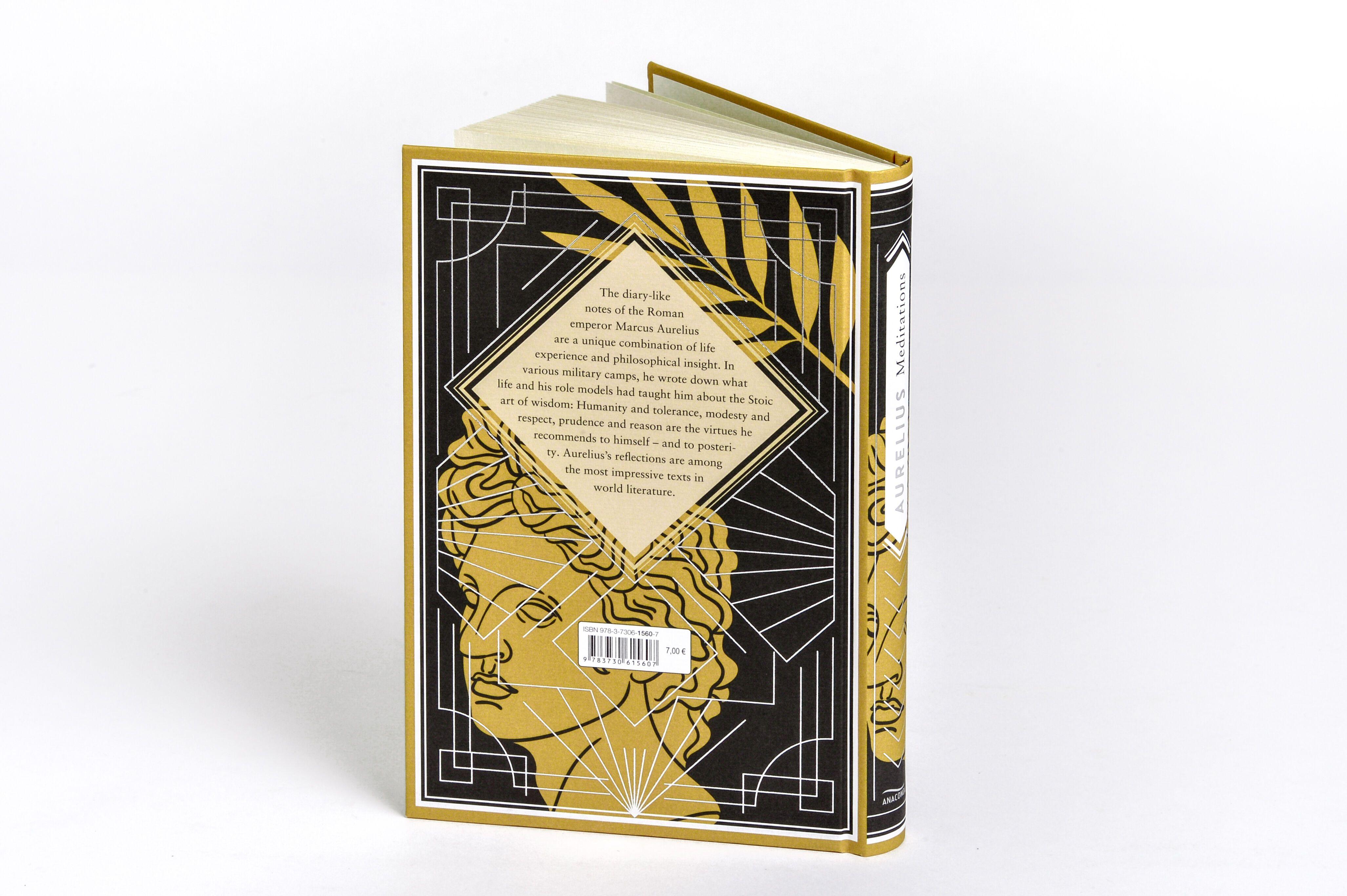 Beispielinhalt (Bild) Aurelius - Meditations. A special edition hardcover embossed with silver foil