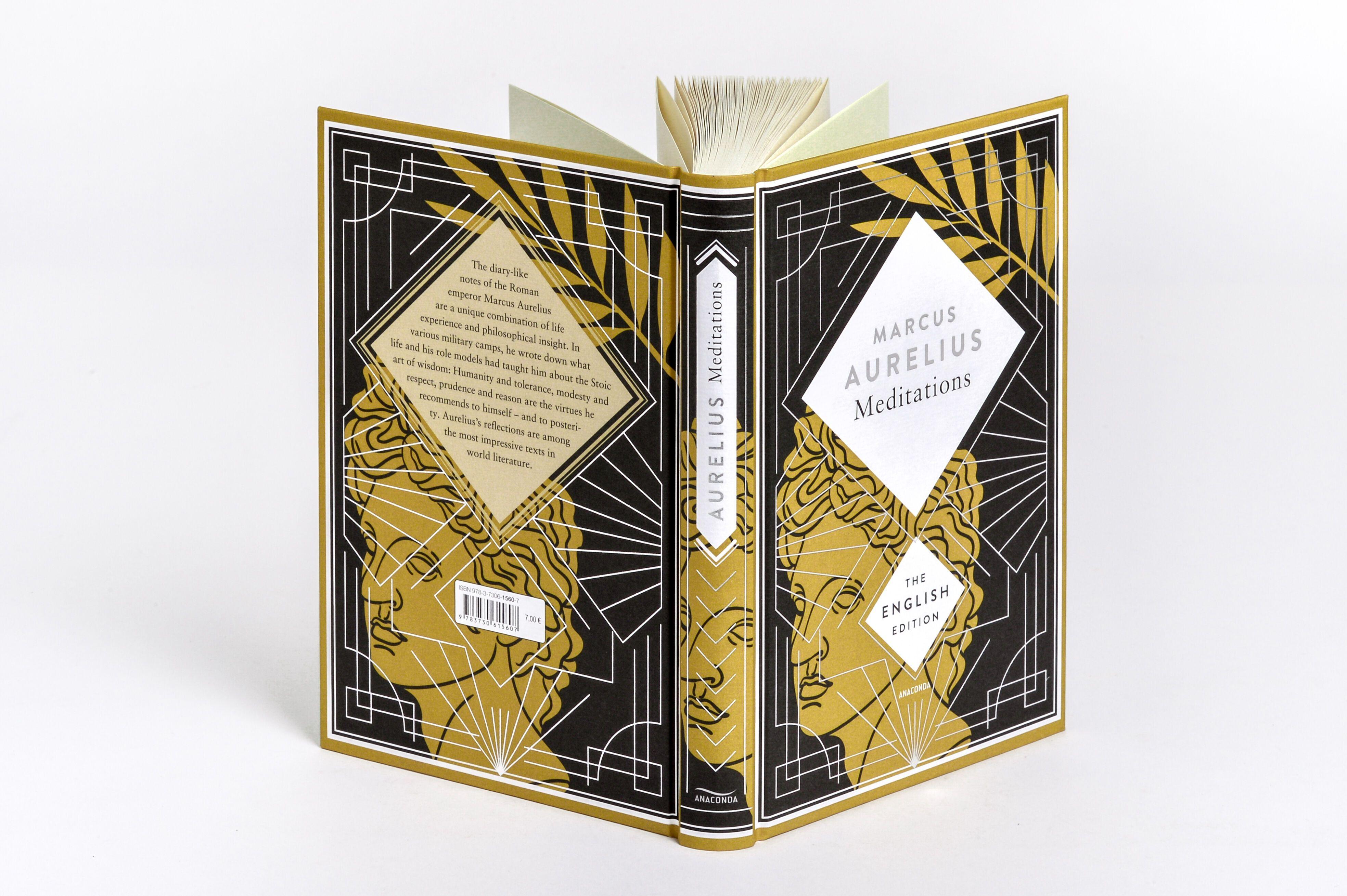 Beispielinhalt (Bild) Aurelius - Meditations. A special edition hardcover embossed with silver foil