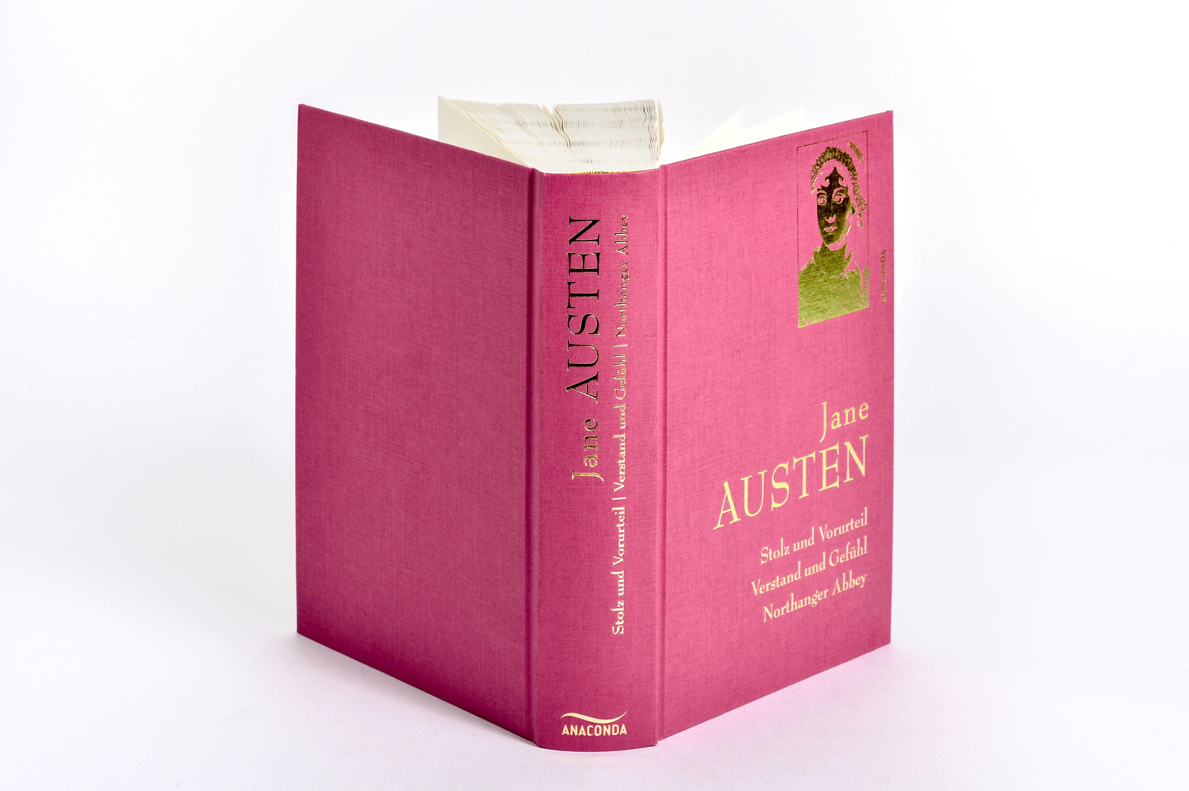 Beispielinhalt (Bild) Jane Austen, Stolz und Vorurteil; Verstand und Gefühl; Northanger Abbey