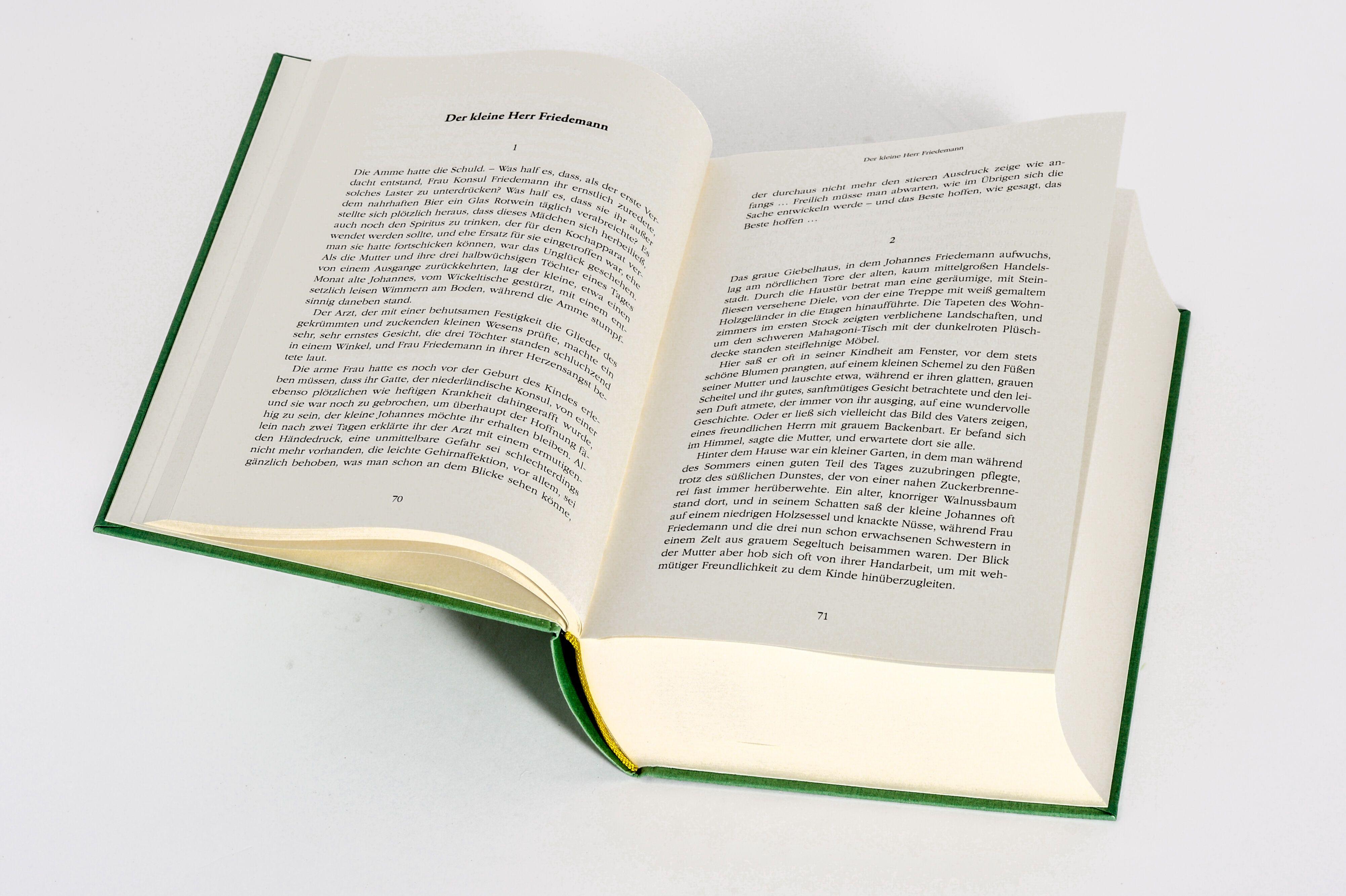 Beispielinhalt (Bild) Thomas Mann, Gesammelte Werke: Die Erzählungen