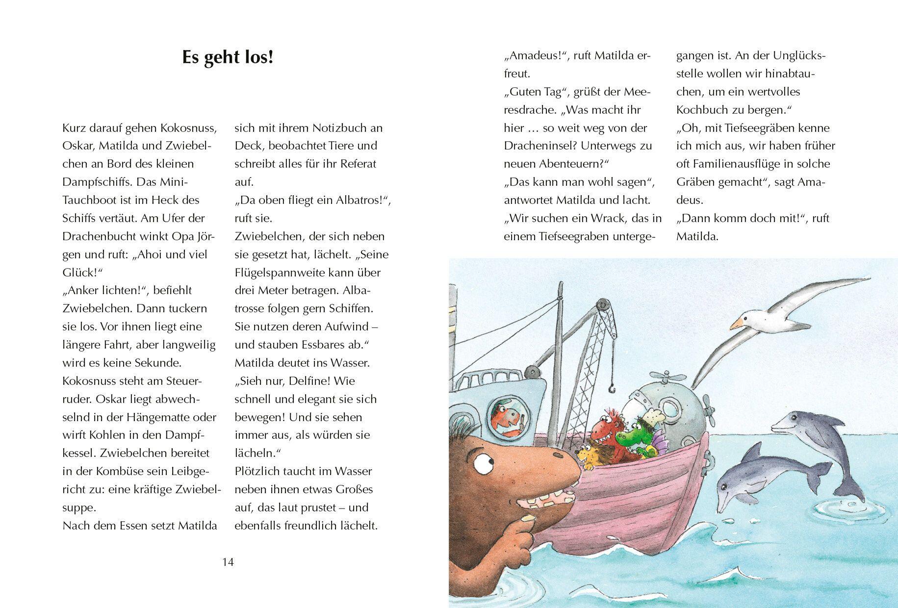 Beispielinhalt (Bild) Alles klar! Der kleine Drache Kokosnuss erforscht die Ozeane