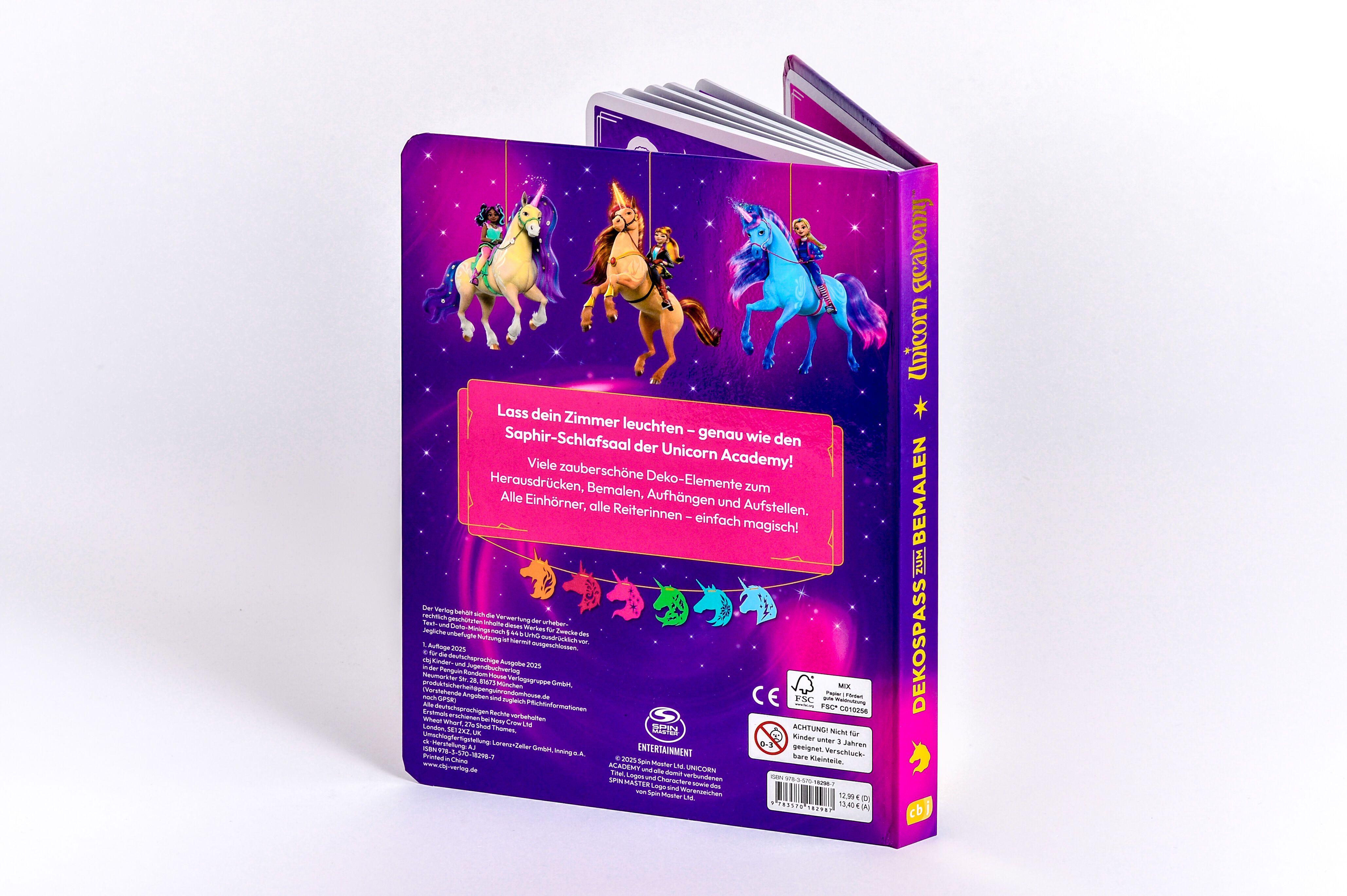 Beispielinhalt (Bild) Unicorn Academy - Dekospaß zum Bemalen