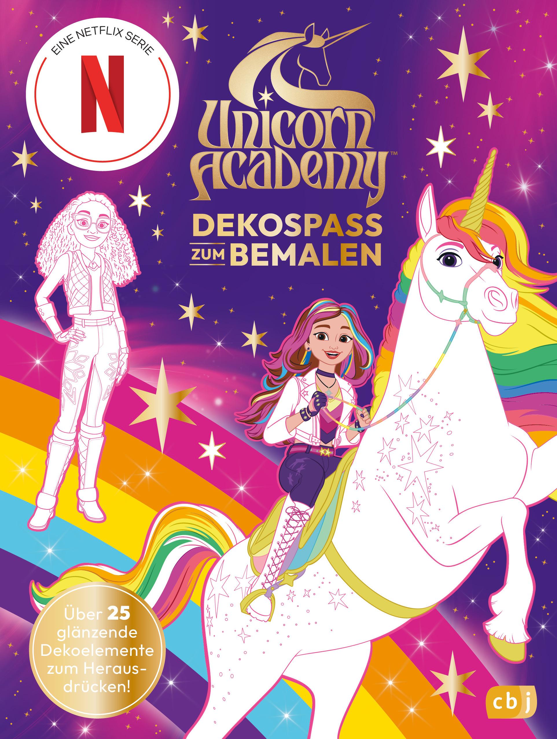 Vorderes Coverbild Unicorn Academy - Dekospaß zum Bemalen