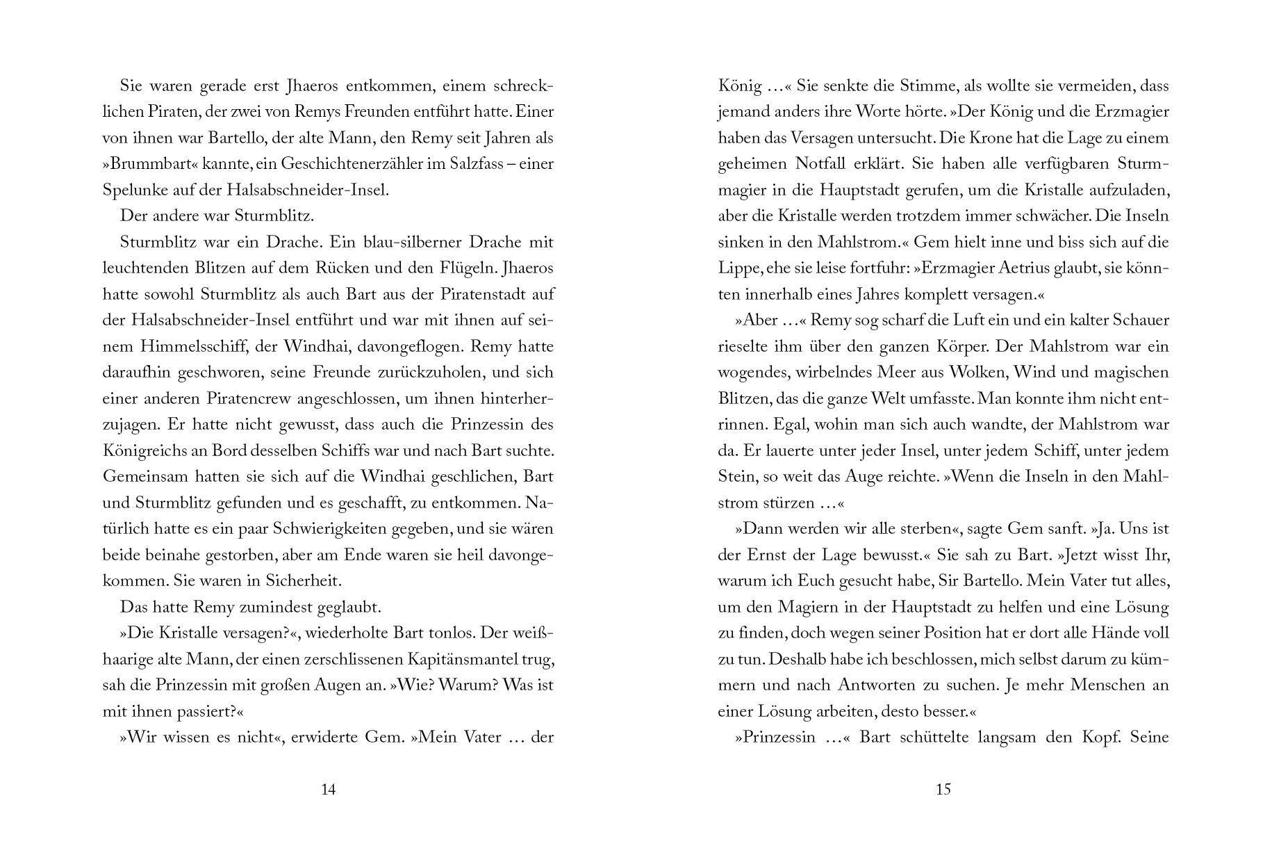 Beispielinhalt (Bild) Storm Dragons - Verrat am Anfang der Zeit