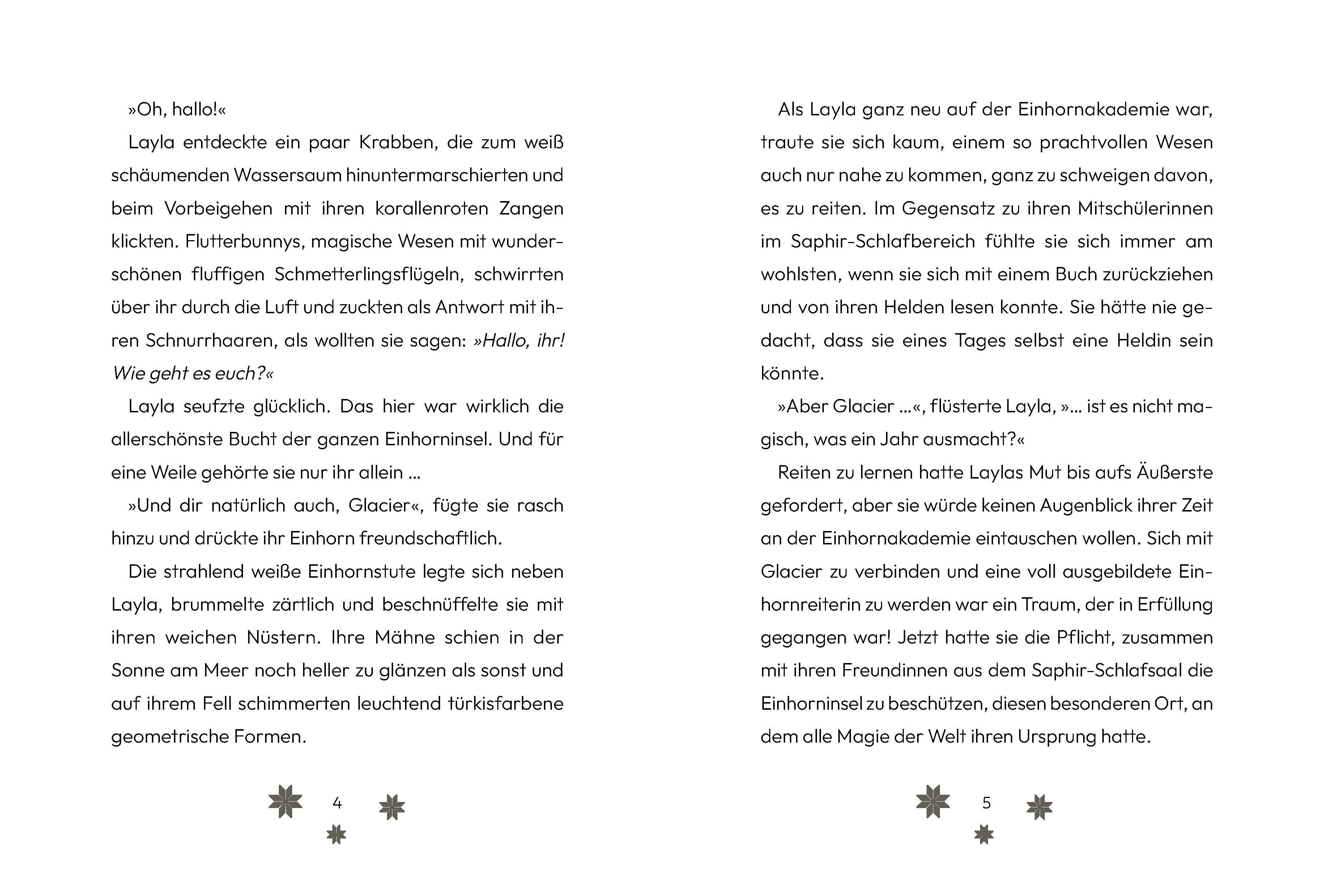 Beispielinhalt (Bild) Unicorn Academy - Legendärer Sommer