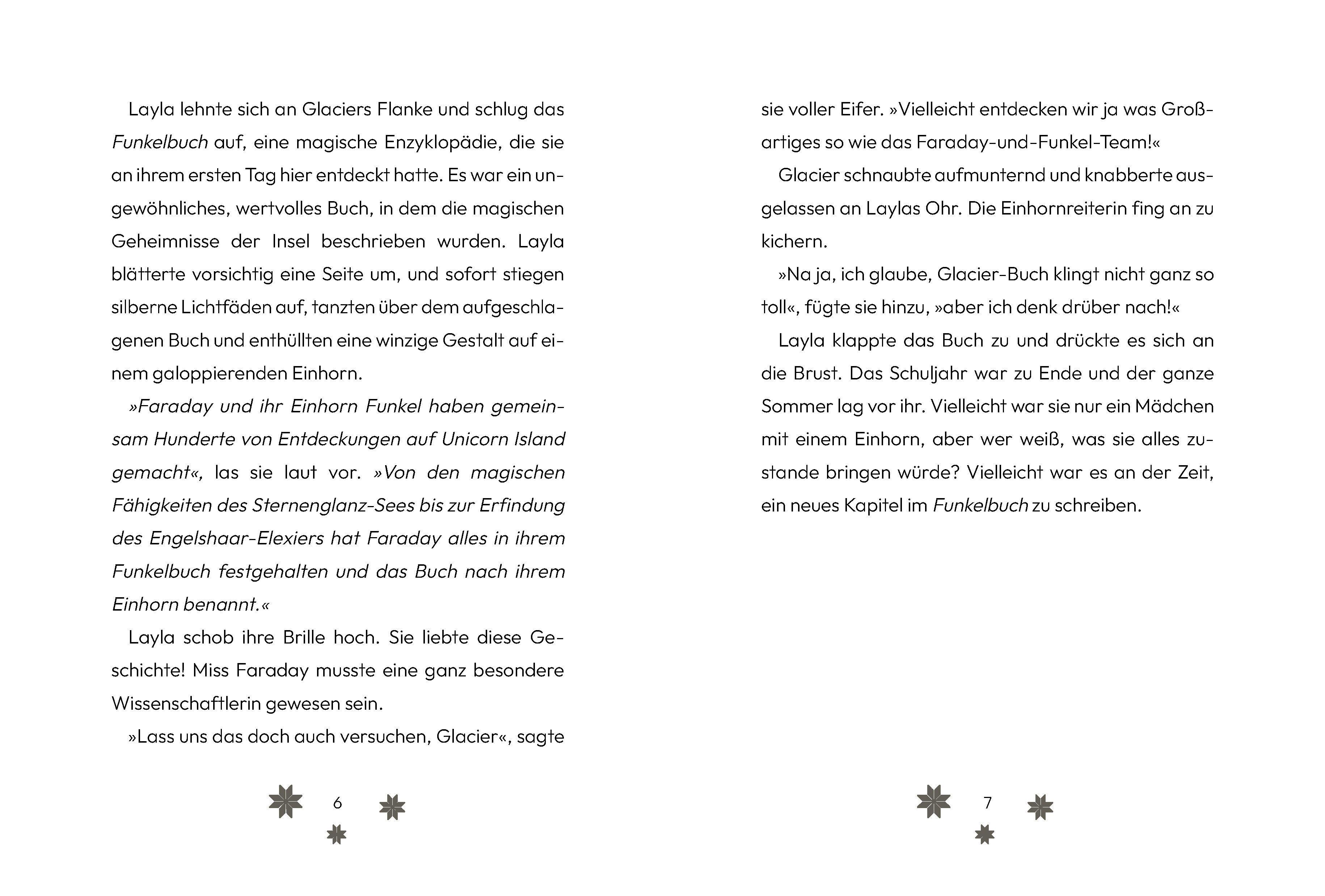 Beispielinhalt (Bild) Unicorn Academy - Legendärer Sommer