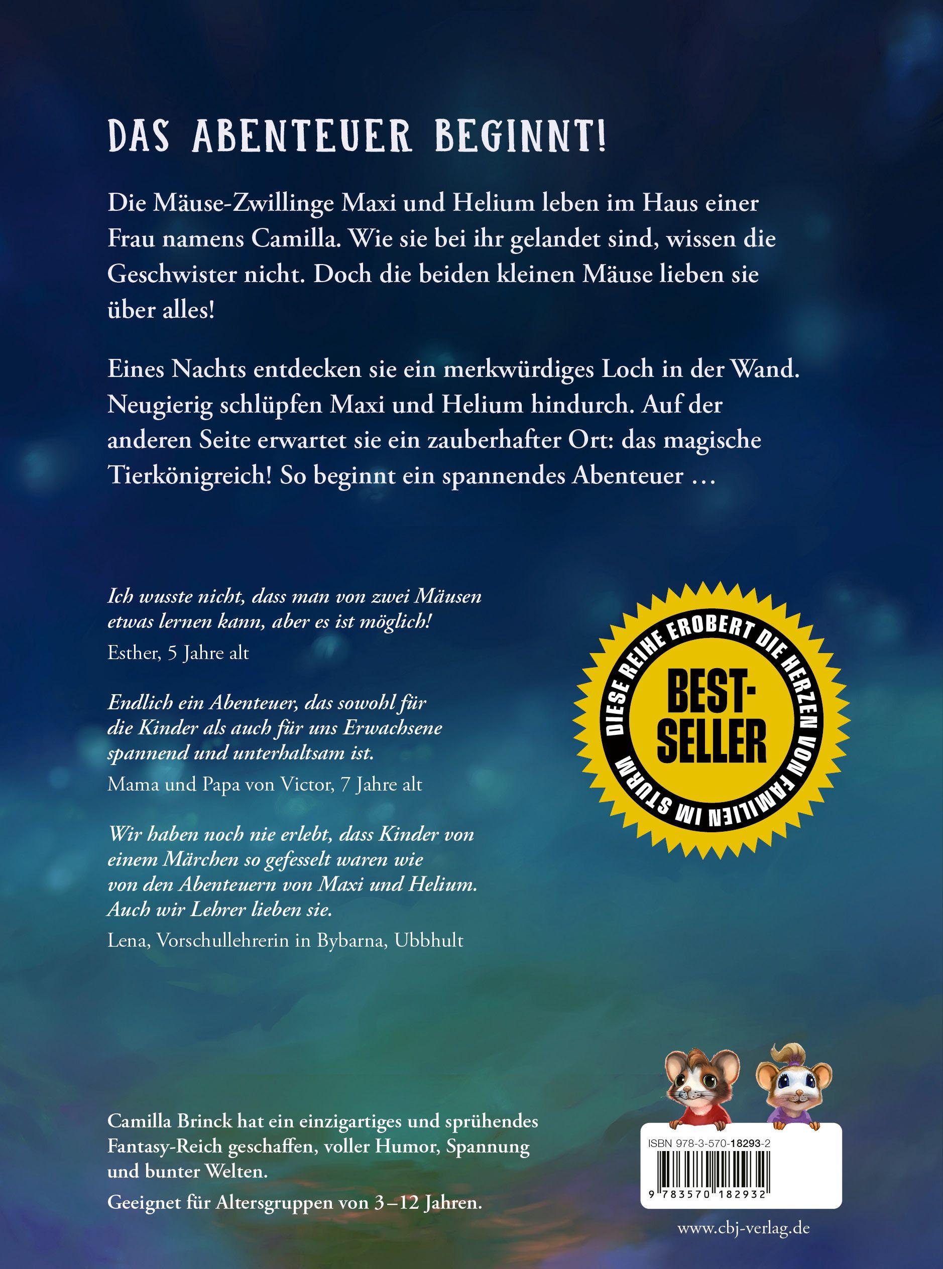 Beispielinhalt (Bild) Maxi & Helium - Das magische Loch in der Wand