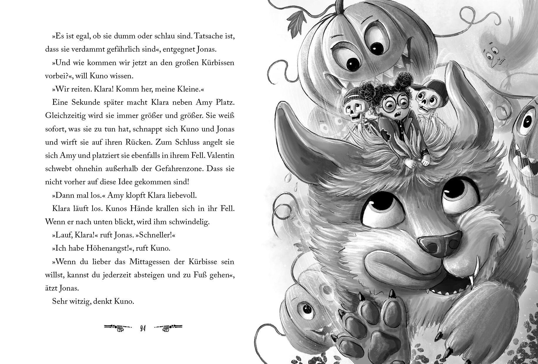 Beispielinhalt (Bild) KUNO KLAPPER hat nicht alle Knochen beisammen