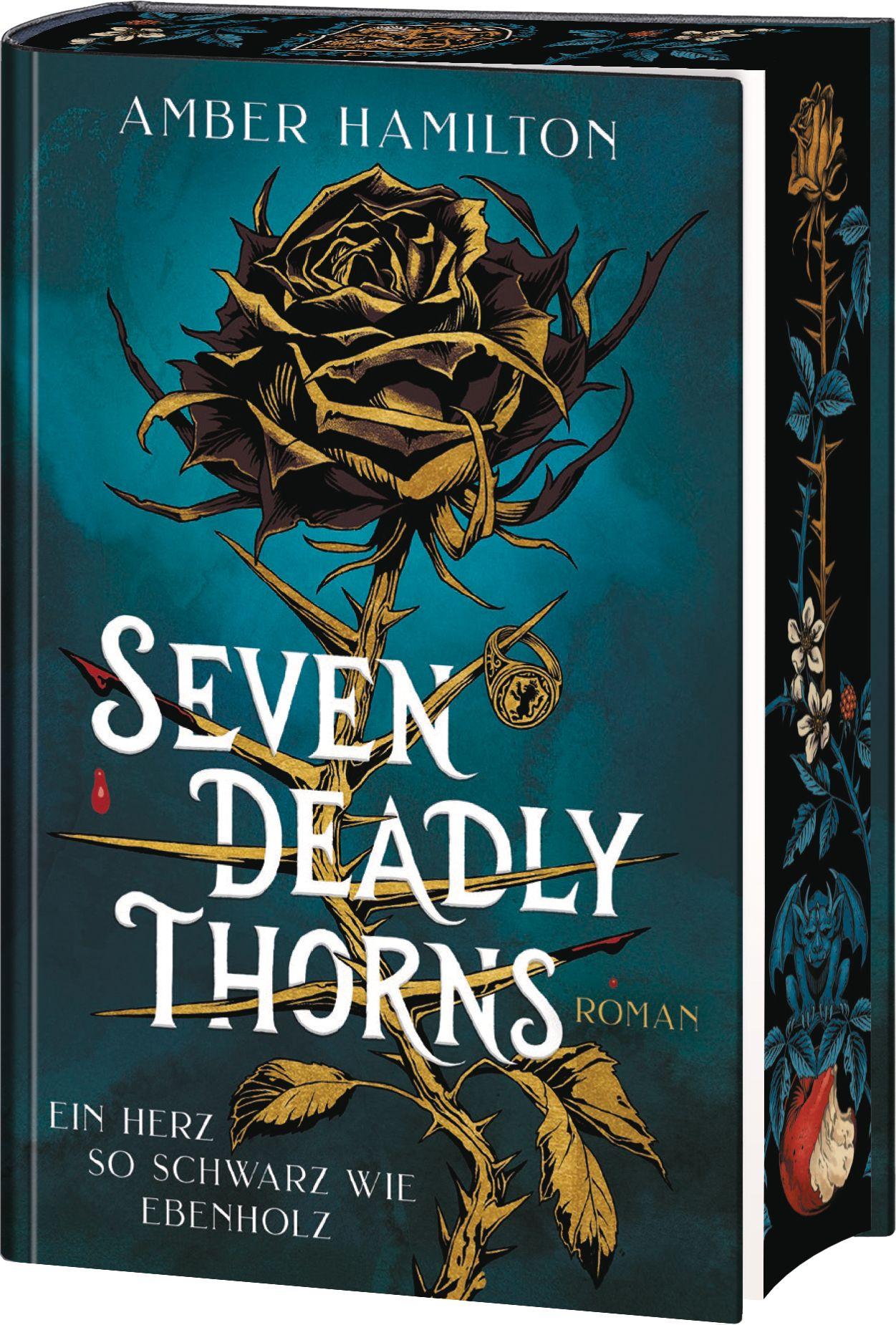 Vorderes Coverbild Seven Deadly Thorns - Ein Herz so schwarz wie Ebenholz