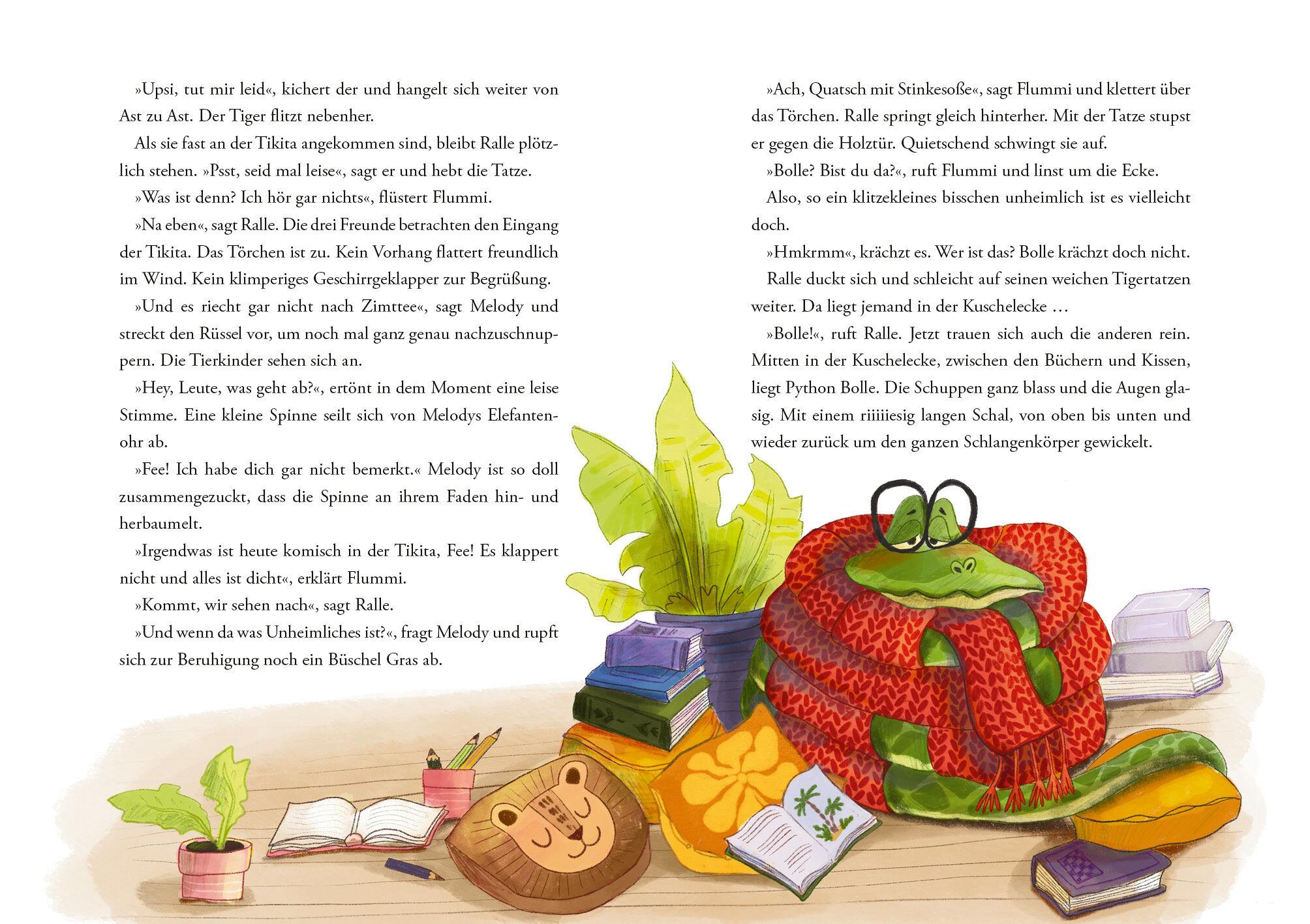 Beispielinhalt (Bild) Im Dschungel ist heut Tobetag!