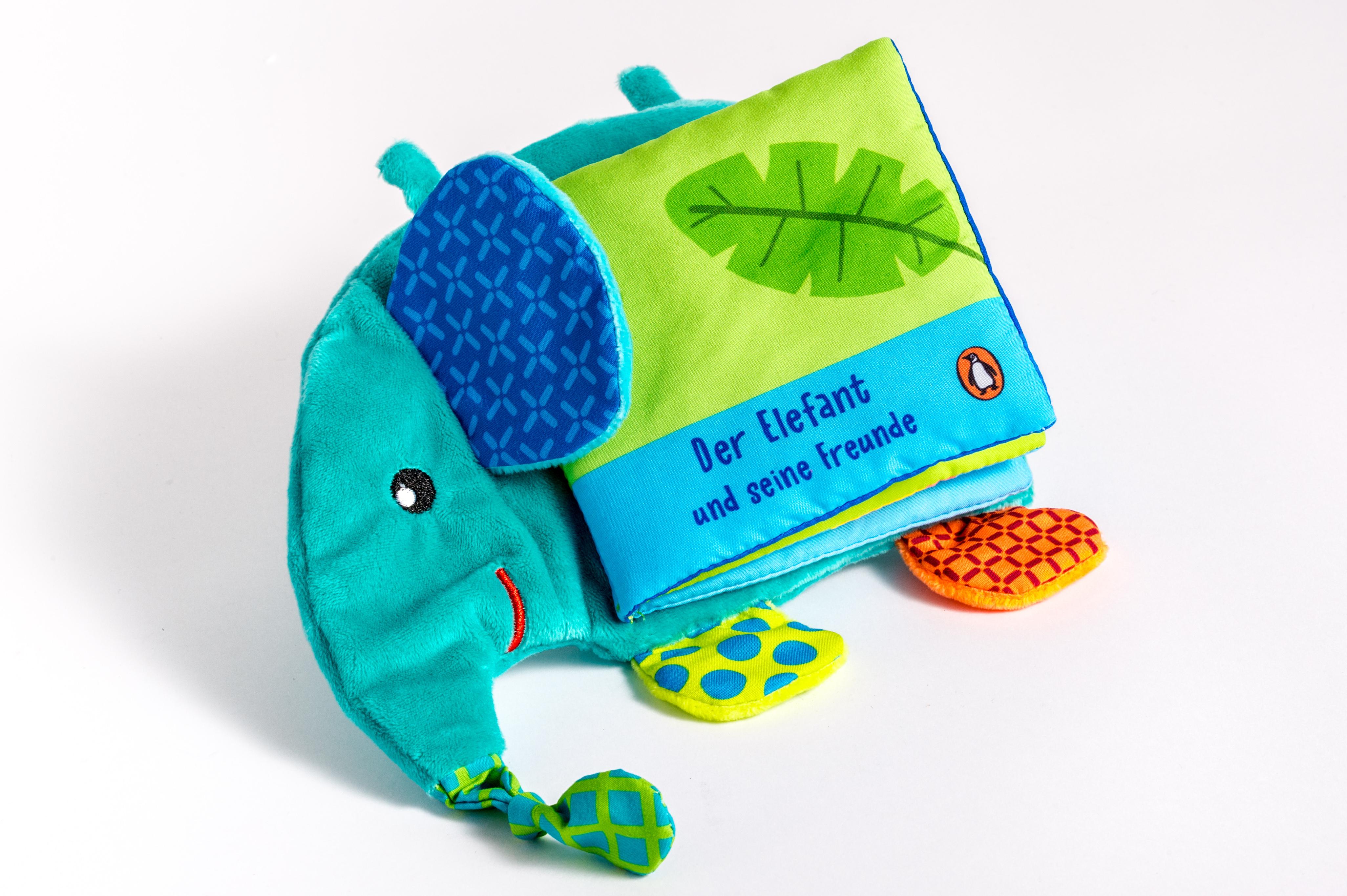 Vorderes Coverbild Mein Kuschel-Knisterbuch - Der Elefant und seine Freunde -