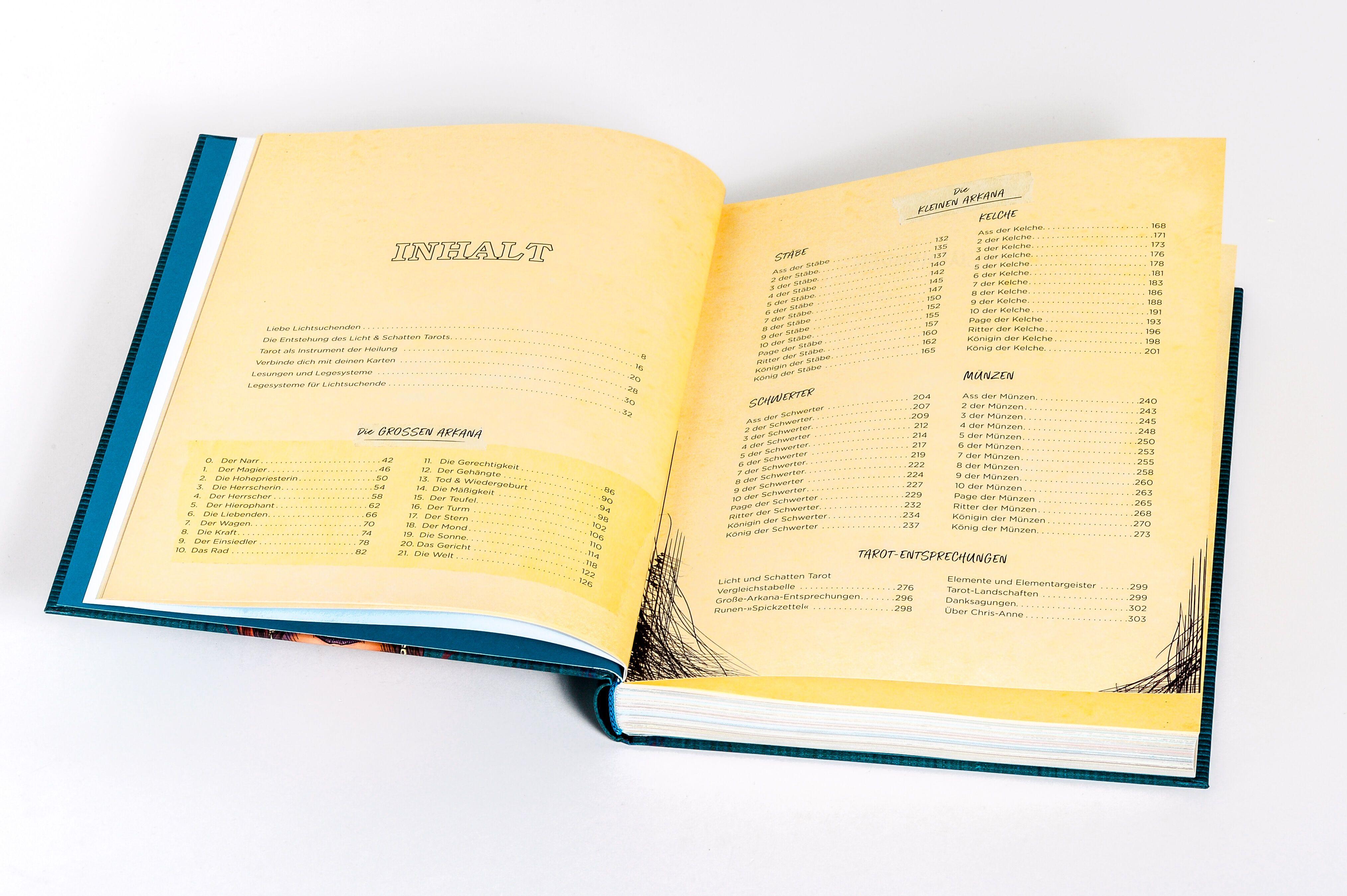 Beispielinhalt (Bild) Licht und Schatten Tarot - Das Buch