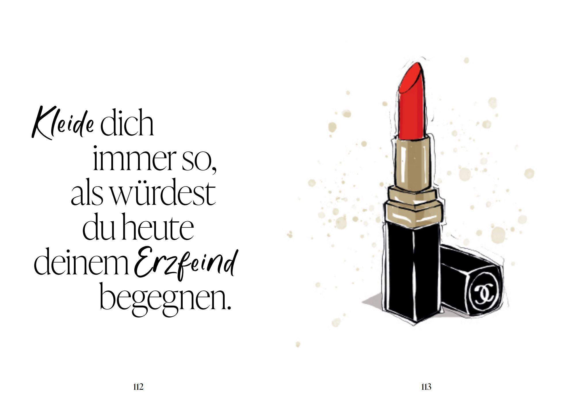 Beispielinhalt (Bild) Coco Chanel - Zitate einer Stilikone