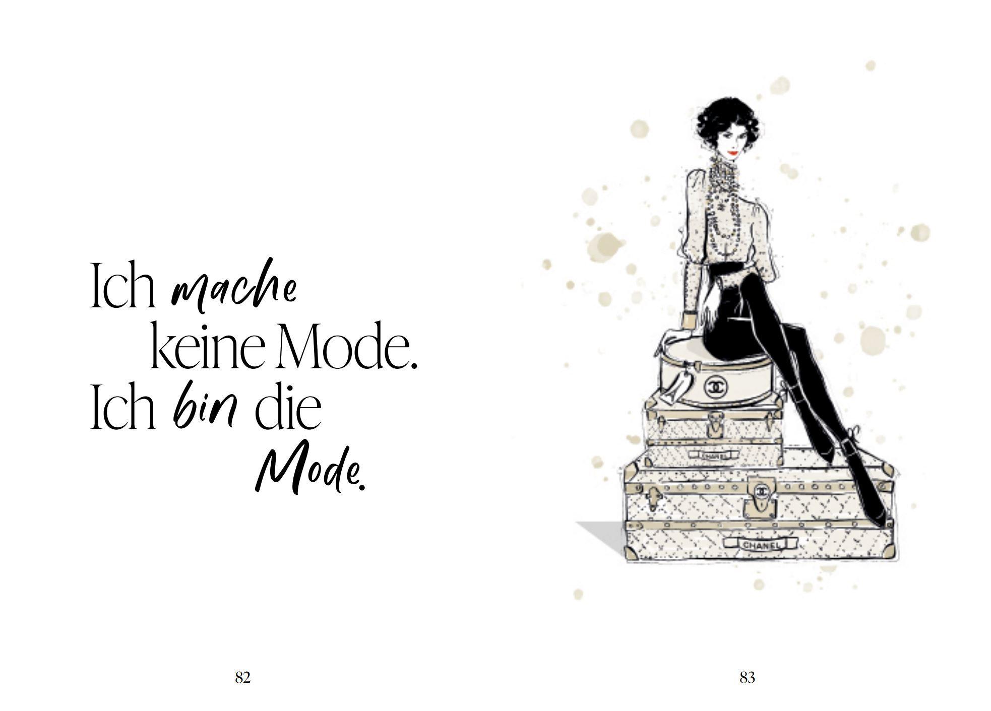 Beispielinhalt (Bild) Coco Chanel - Zitate einer Stilikone