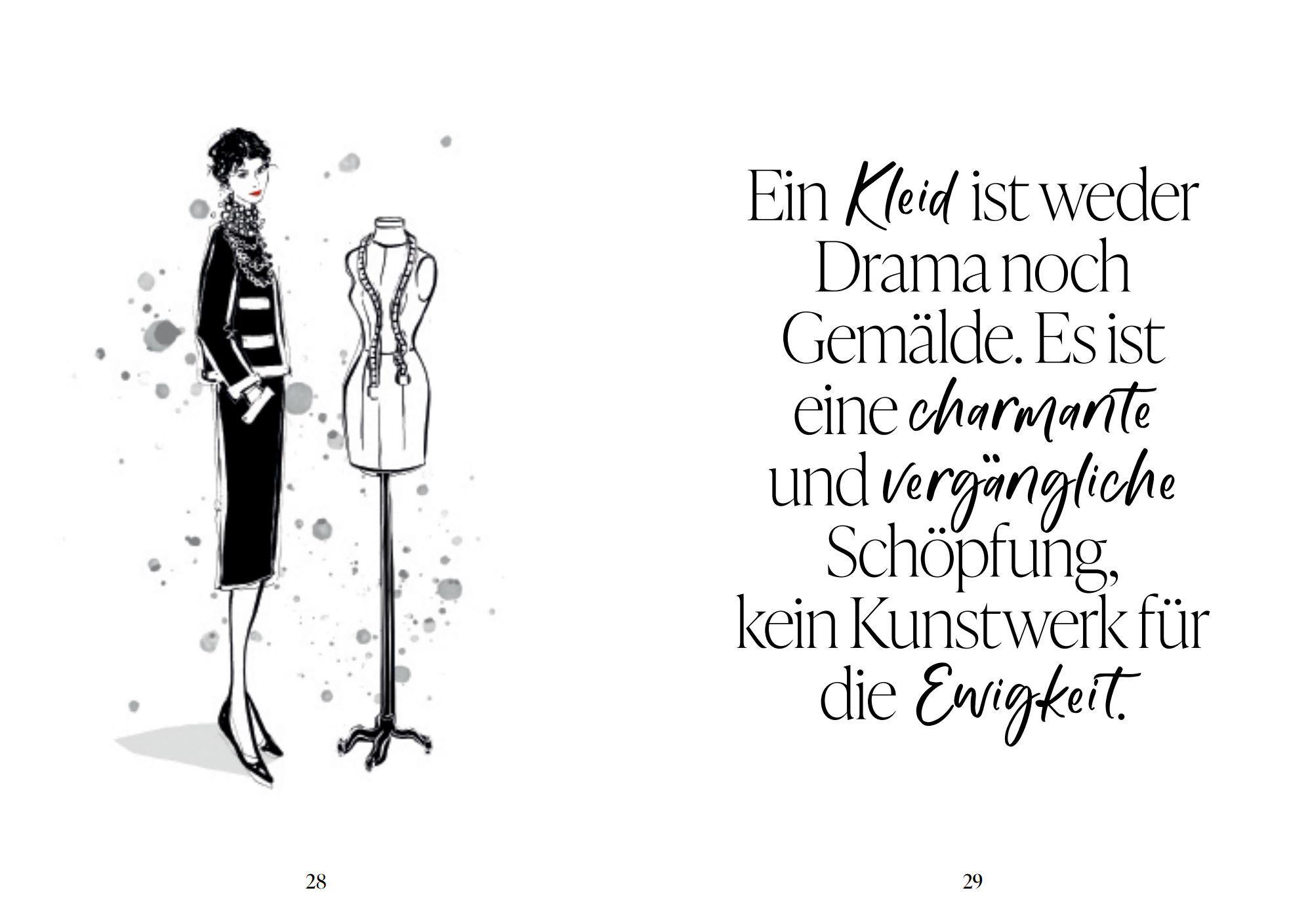 Beispielinhalt (Bild) Coco Chanel - Zitate einer Stilikone