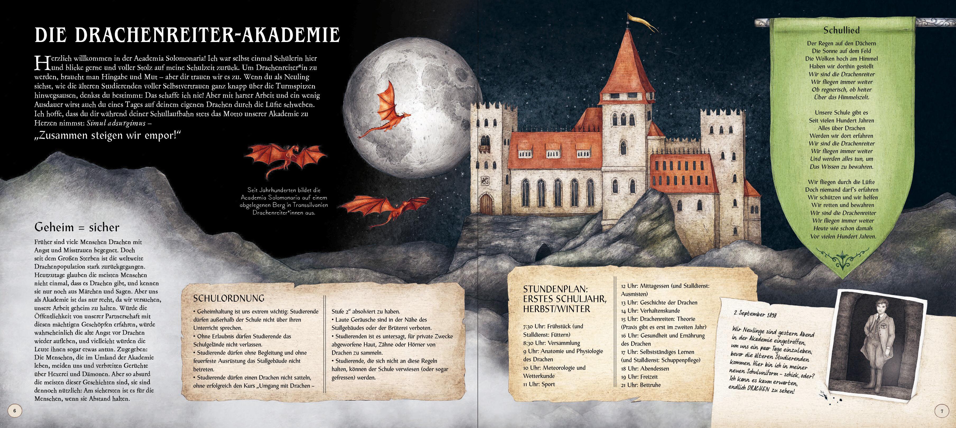 Beispielinhalt (Bild) Das große Handbuch der Drachen