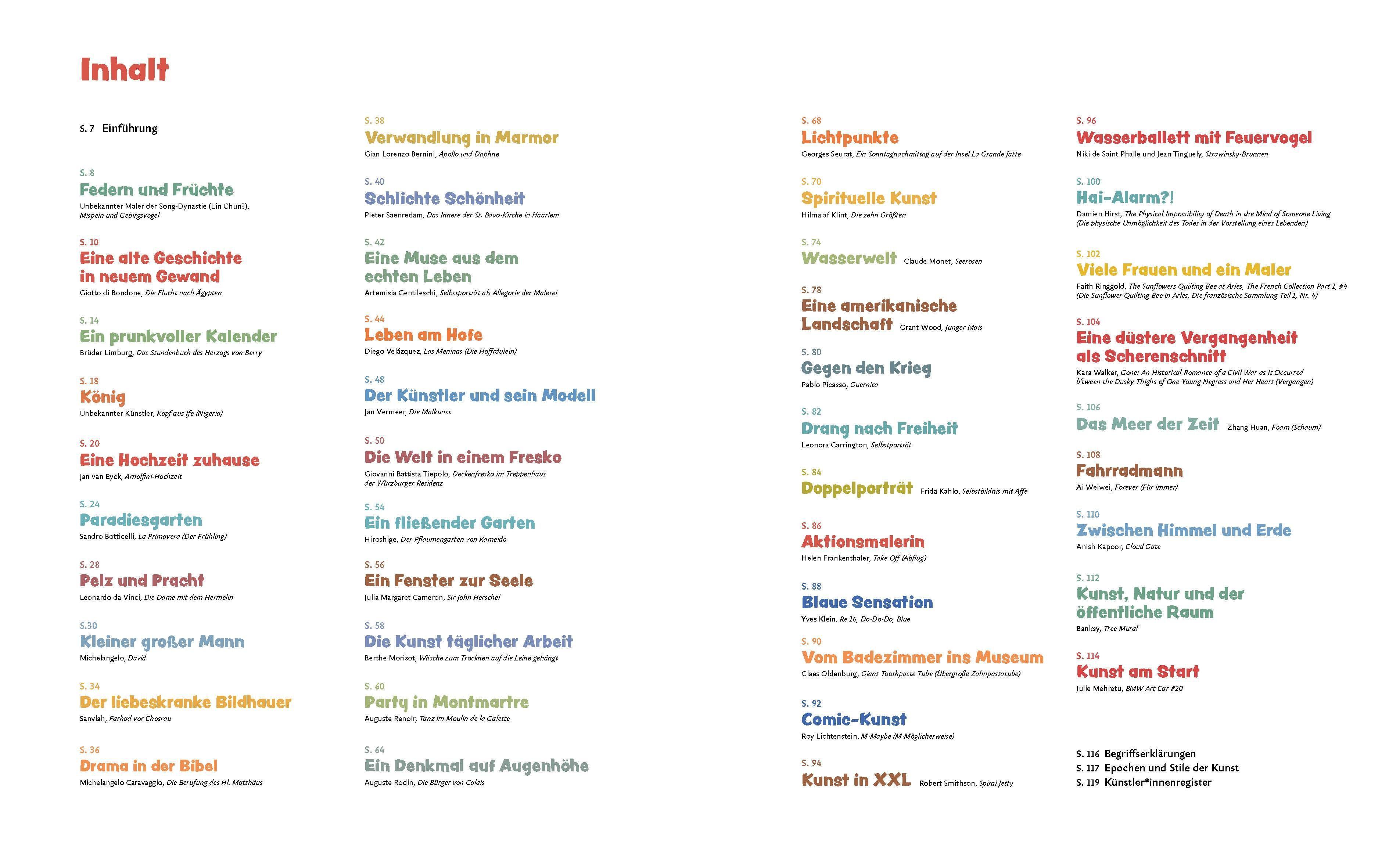 Beispielinhalt (Bild) 42 x Kunst, die du unbedingt kennenlernen solltest