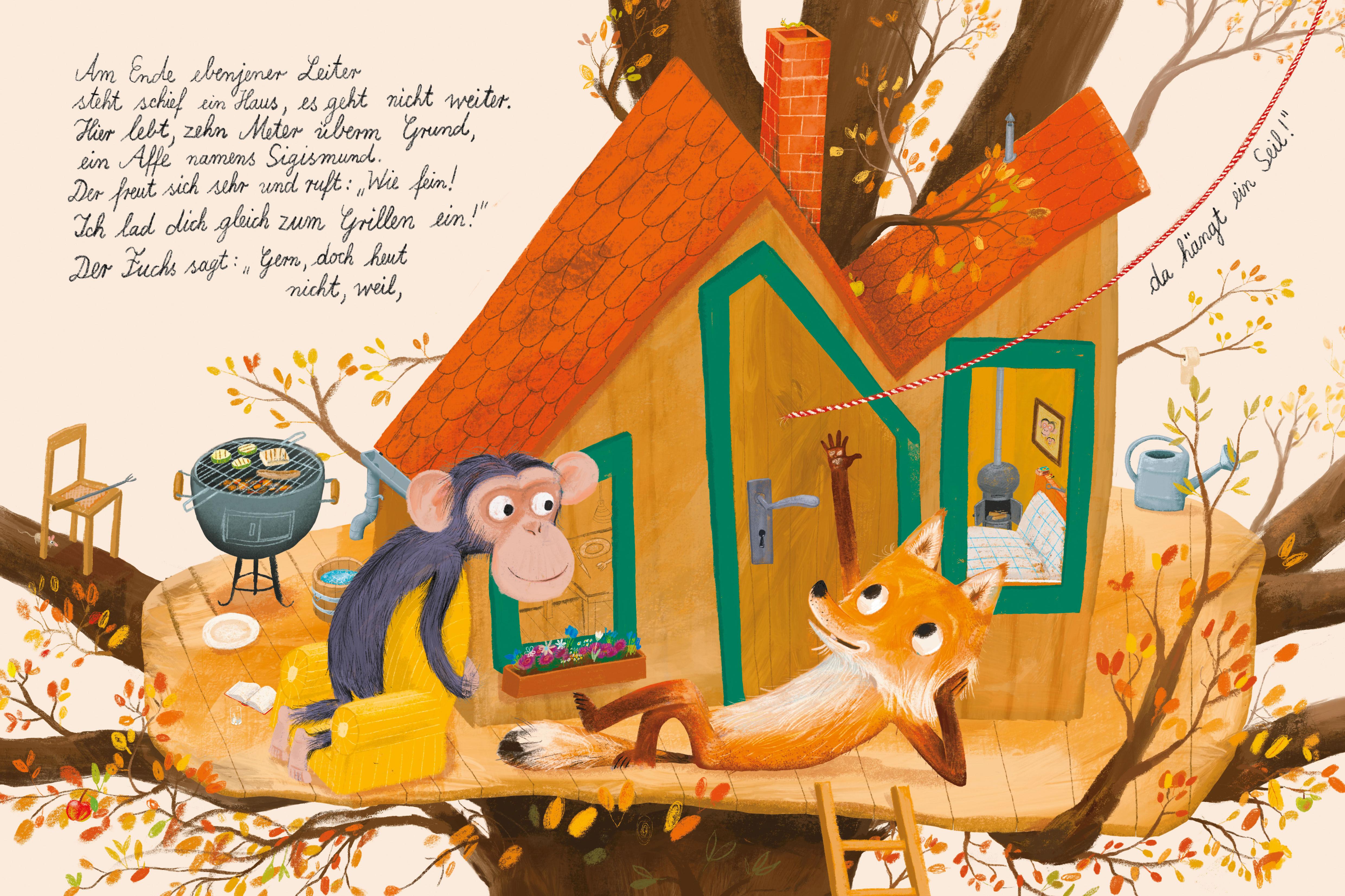 Beispielinhalt (Bild) Der Fuchs geht auf die Reise