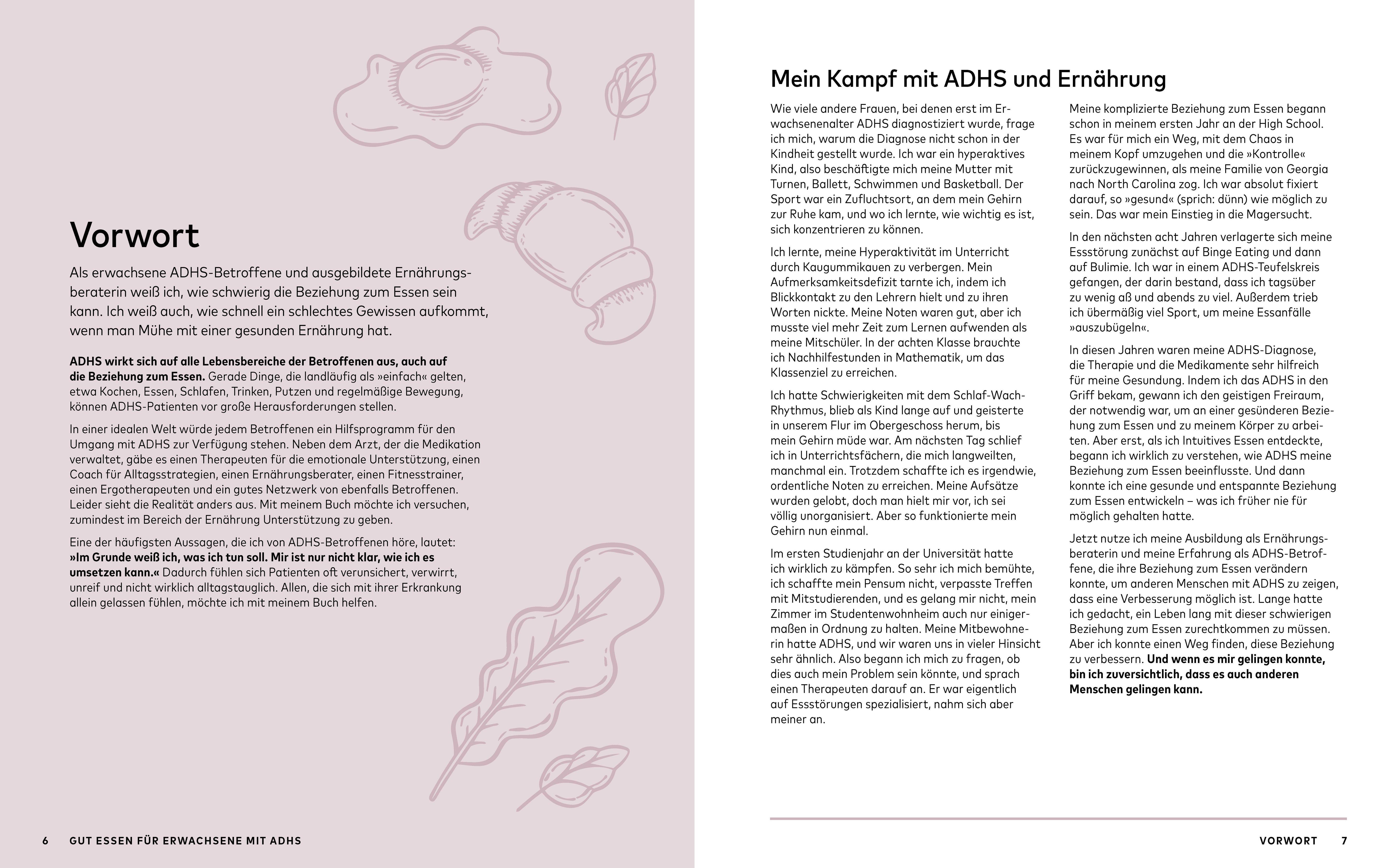 Beispielinhalt (Bild) Gesunde Ernährung für Erwachsene mit ADHS